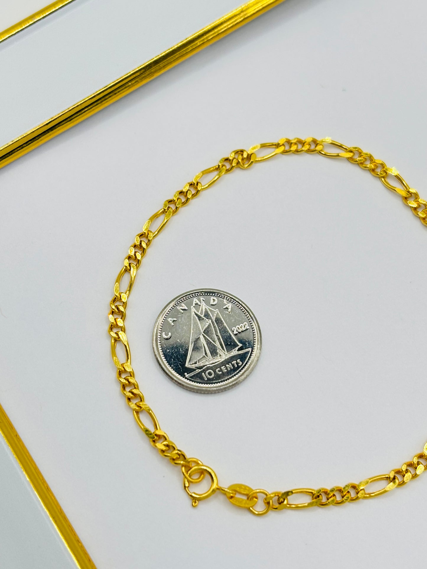 18K Gold Figaro Bracelet