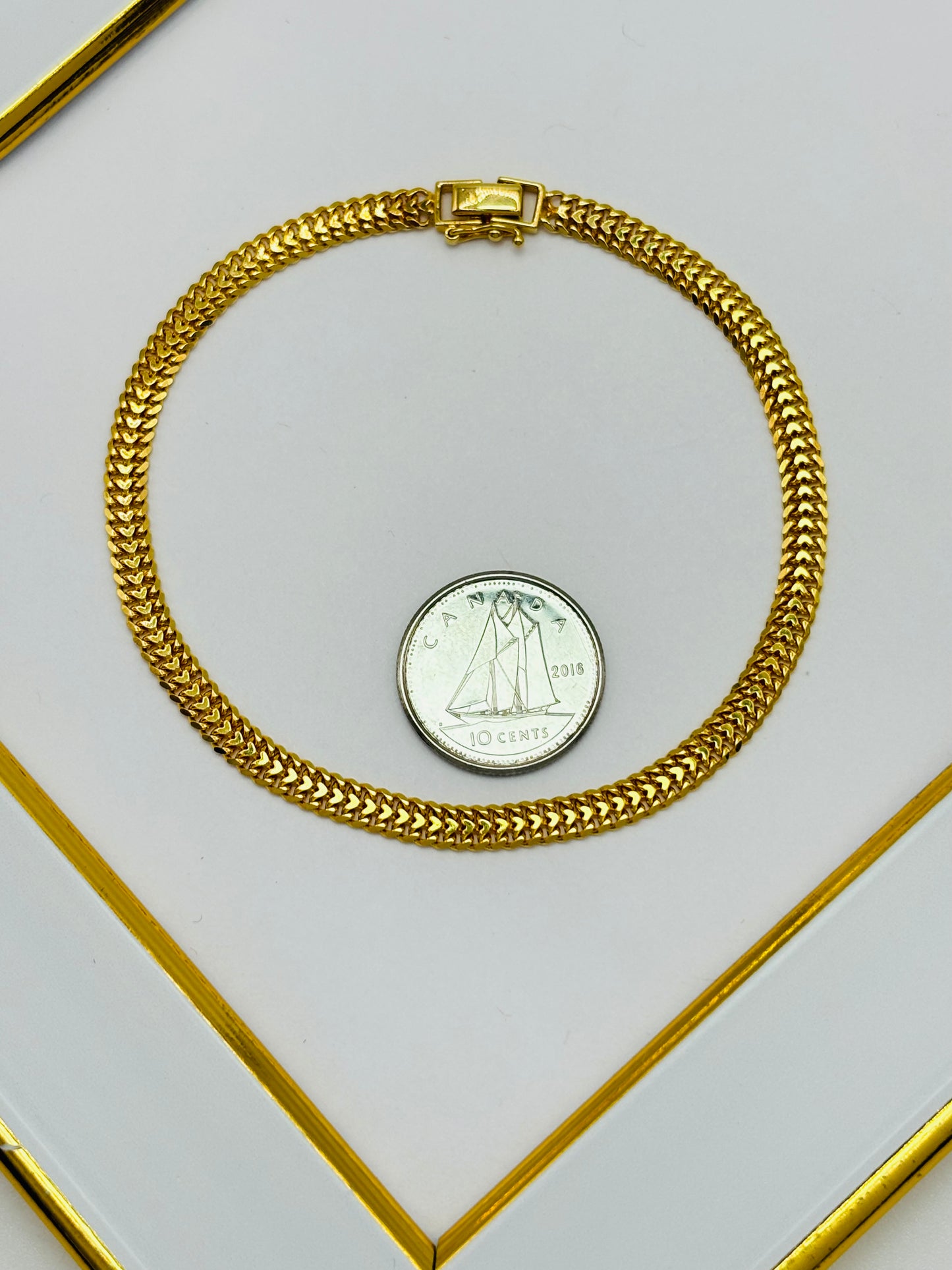 K18 Japan Gold Heartbiz Bracelet