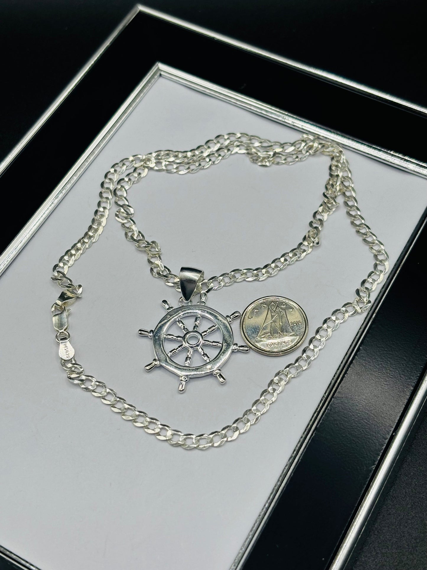 S925 Silver Anchor Necklace