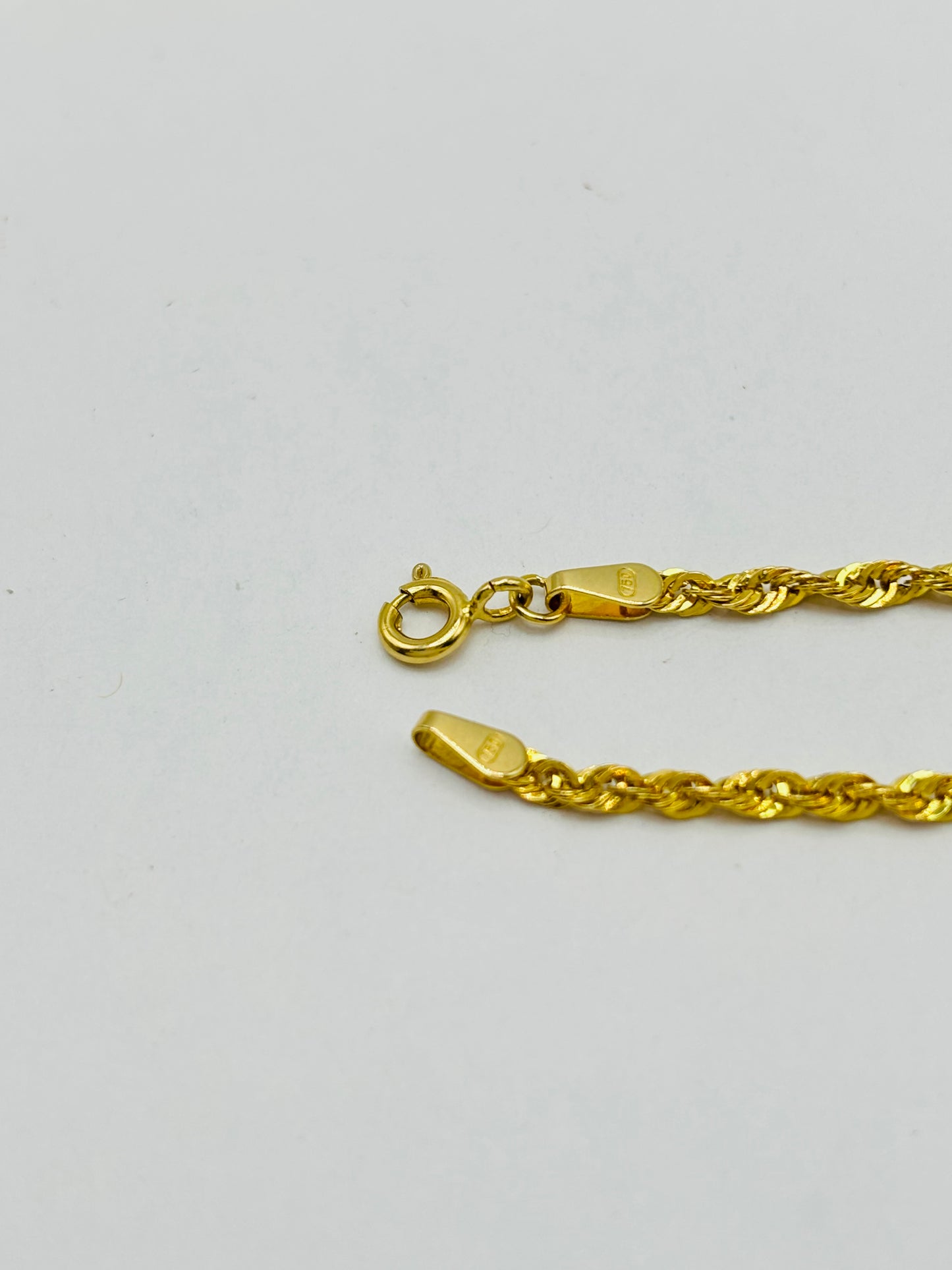 18K Gold Rope Chain 2.5mm width