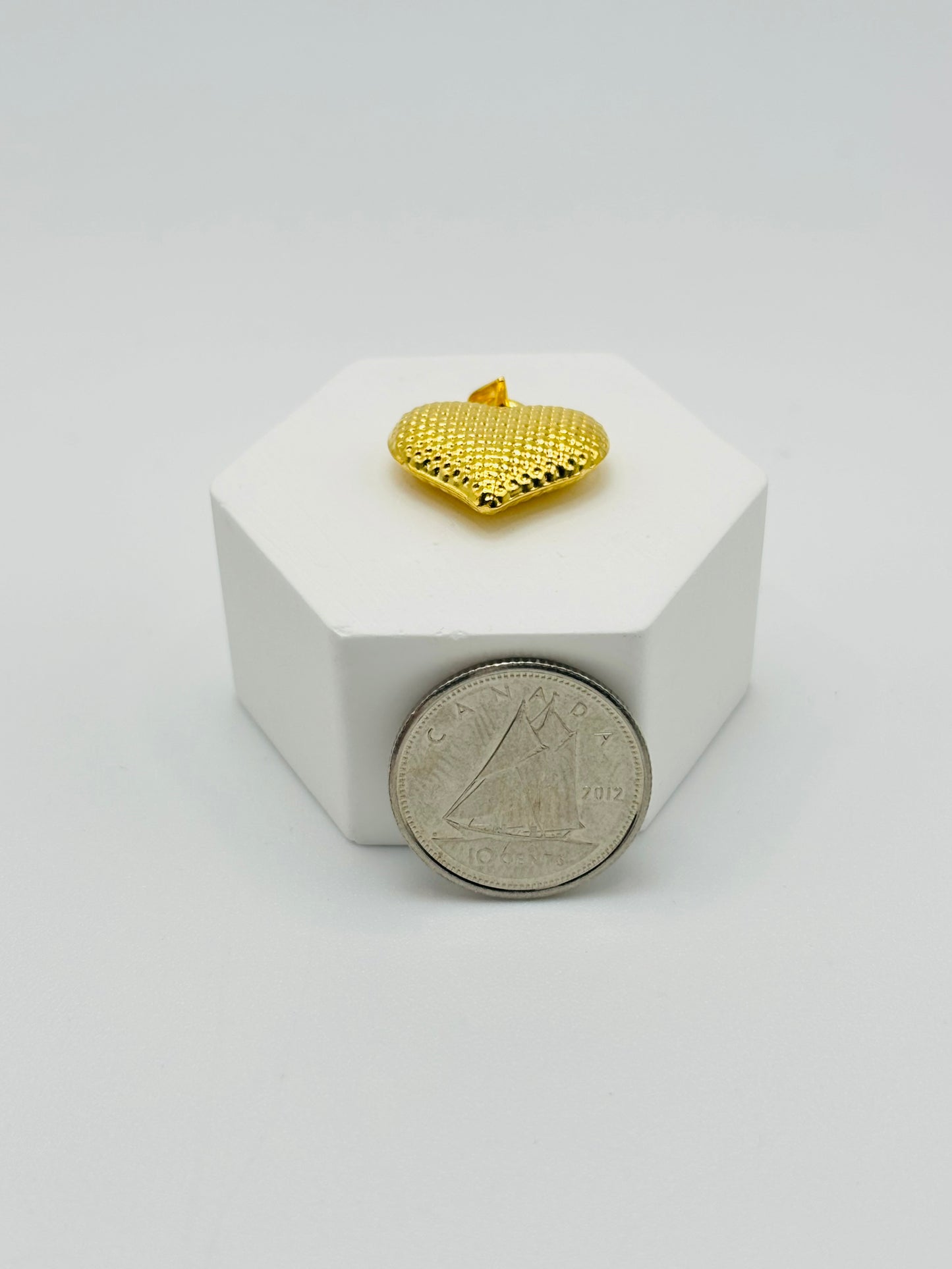 18K Gold Heart Pendant