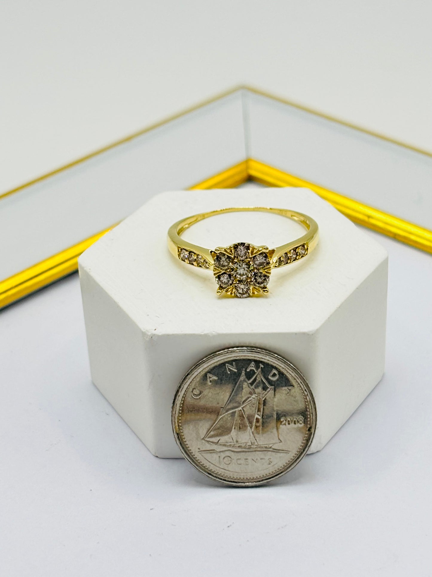 K18 Japan Gold Solitaire 0.50 carat Natural Diamond Ring