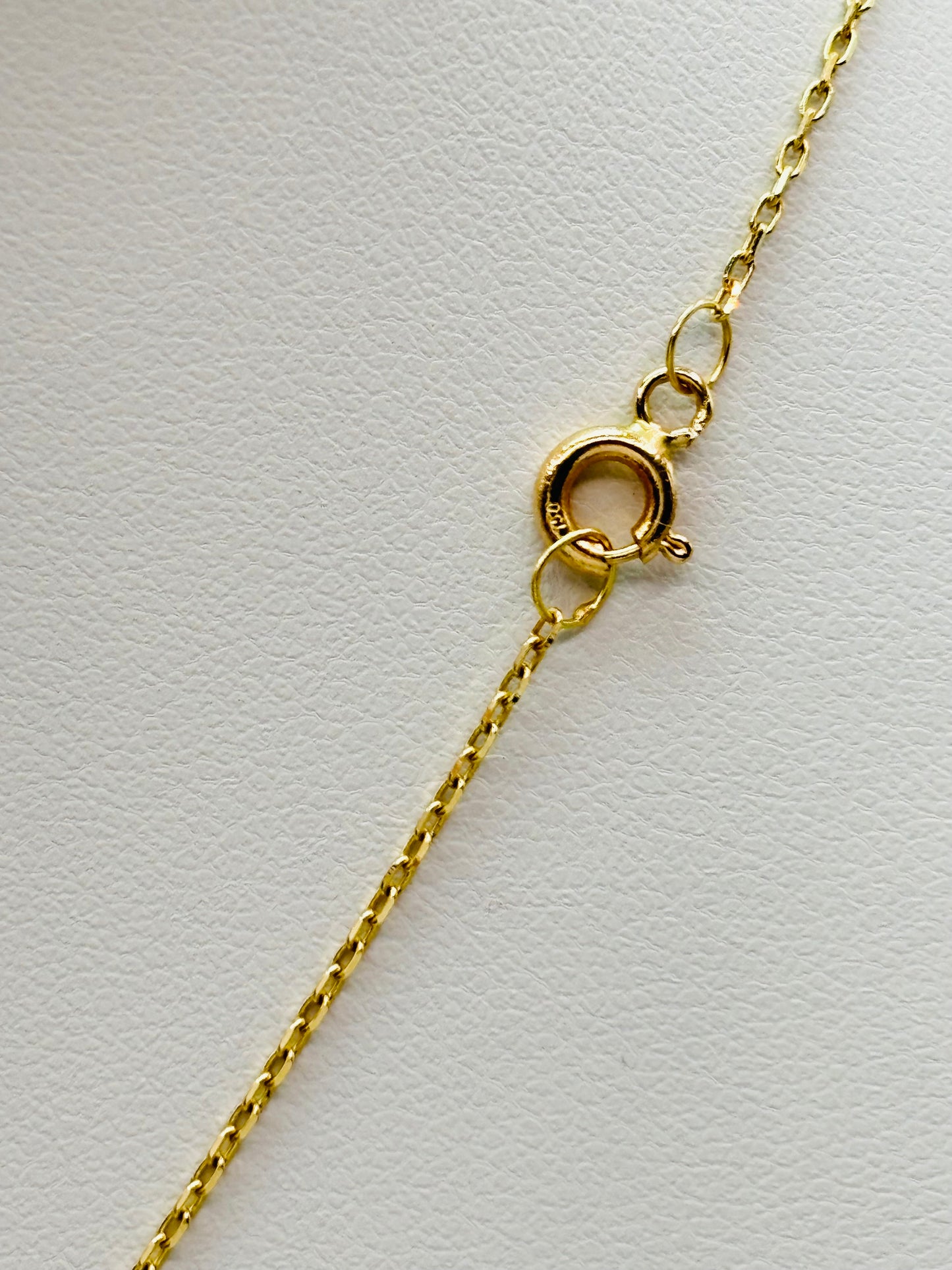 18K Gold Attached Panther Necklace