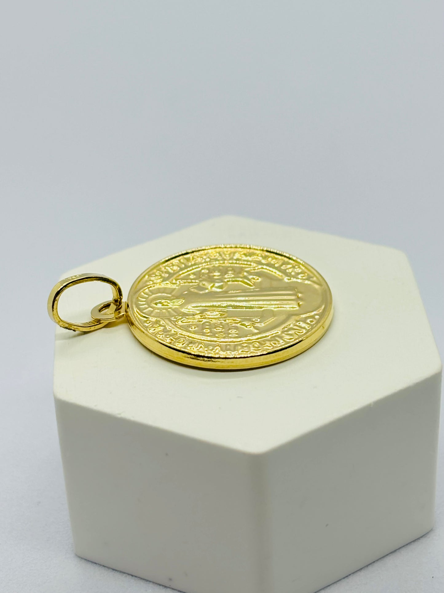 18K Gold St. Benedict Pendant