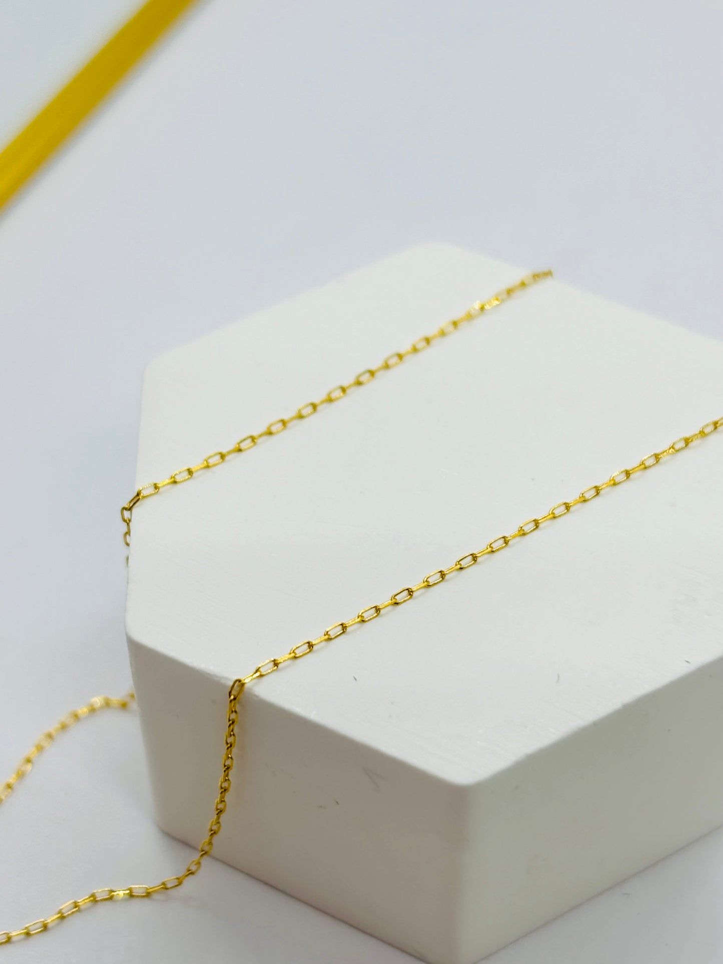 18K Gold with Moissanite Diamond Attached Necklace