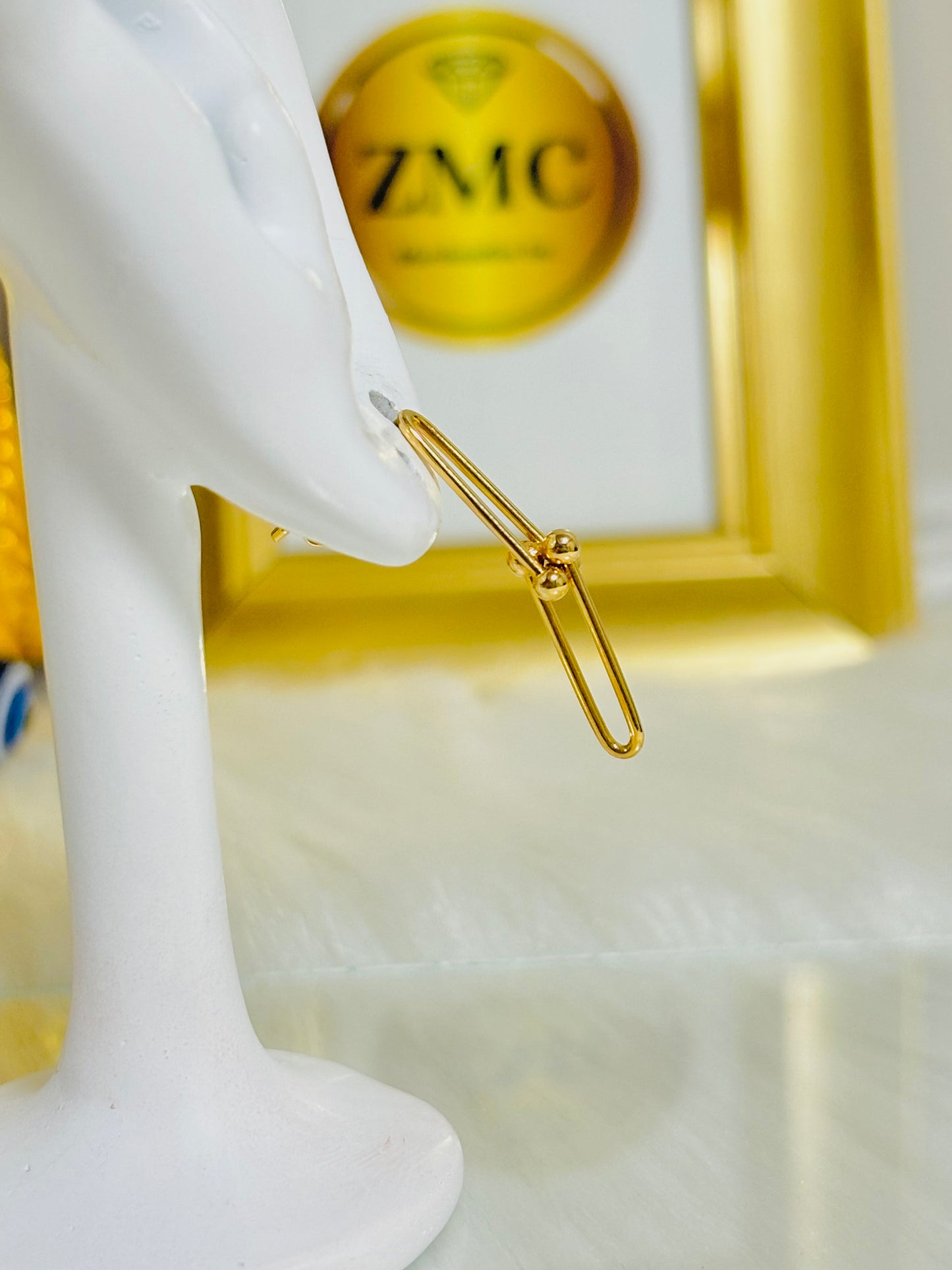 18K Gold Hardware Earrings