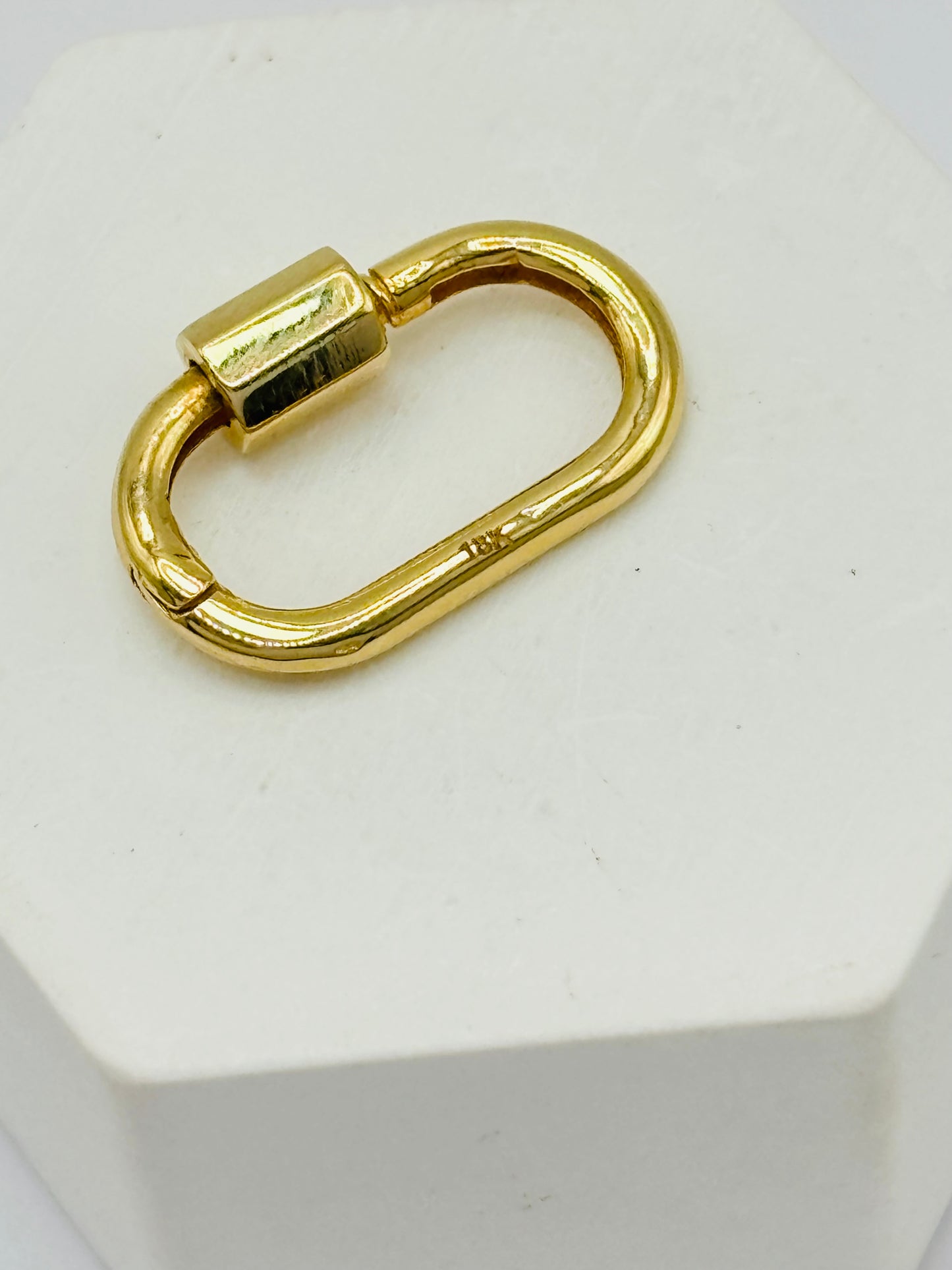 18K Gold Plain Carabiner
