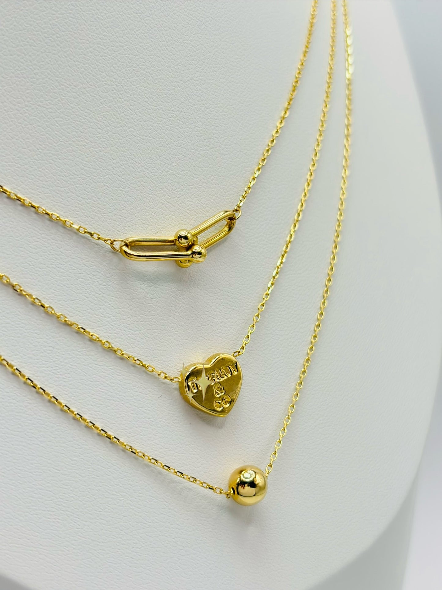 K18 Japan Gold 3 Layered Necklace