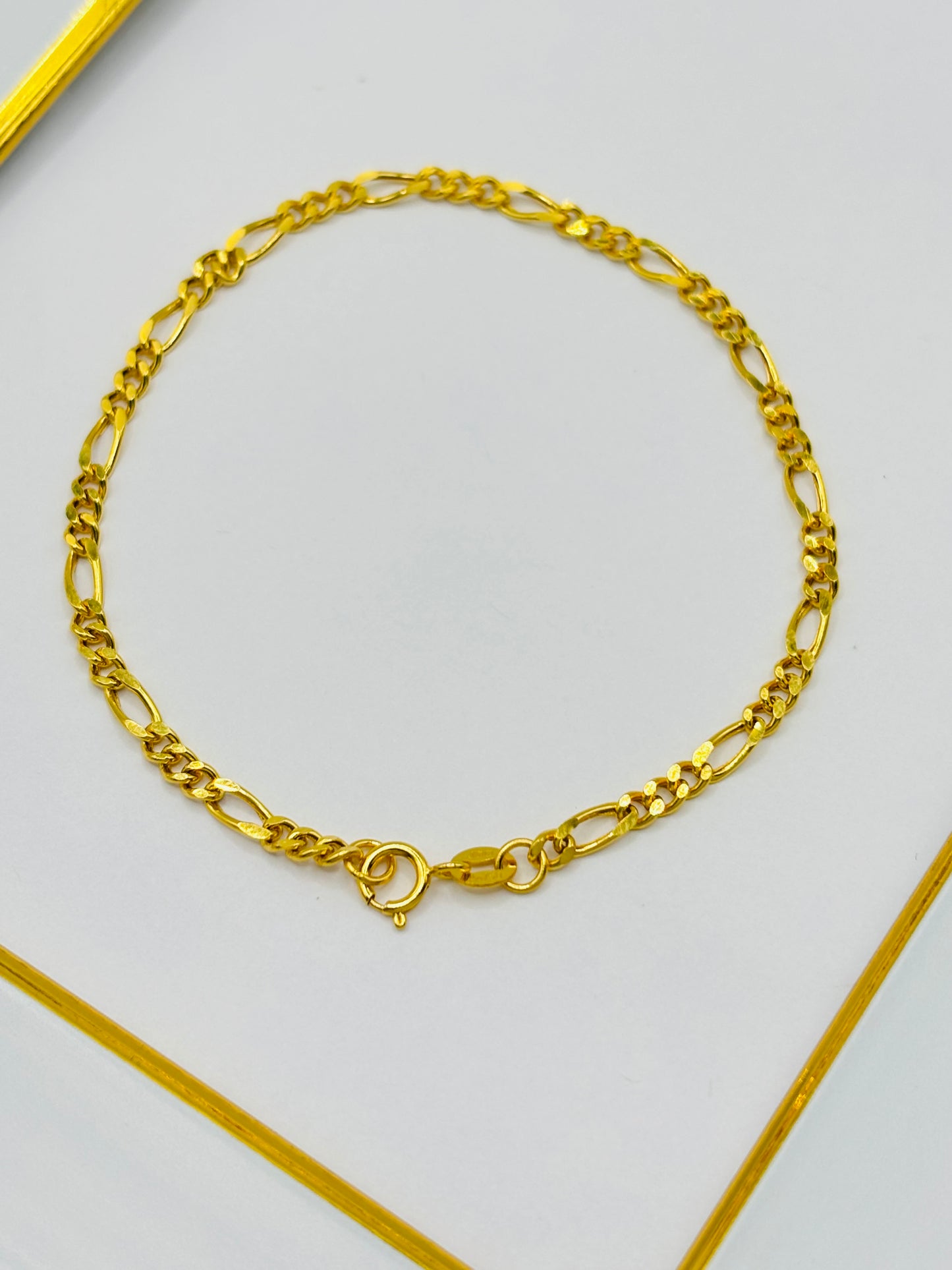 18K Gold Figaro Bracelet