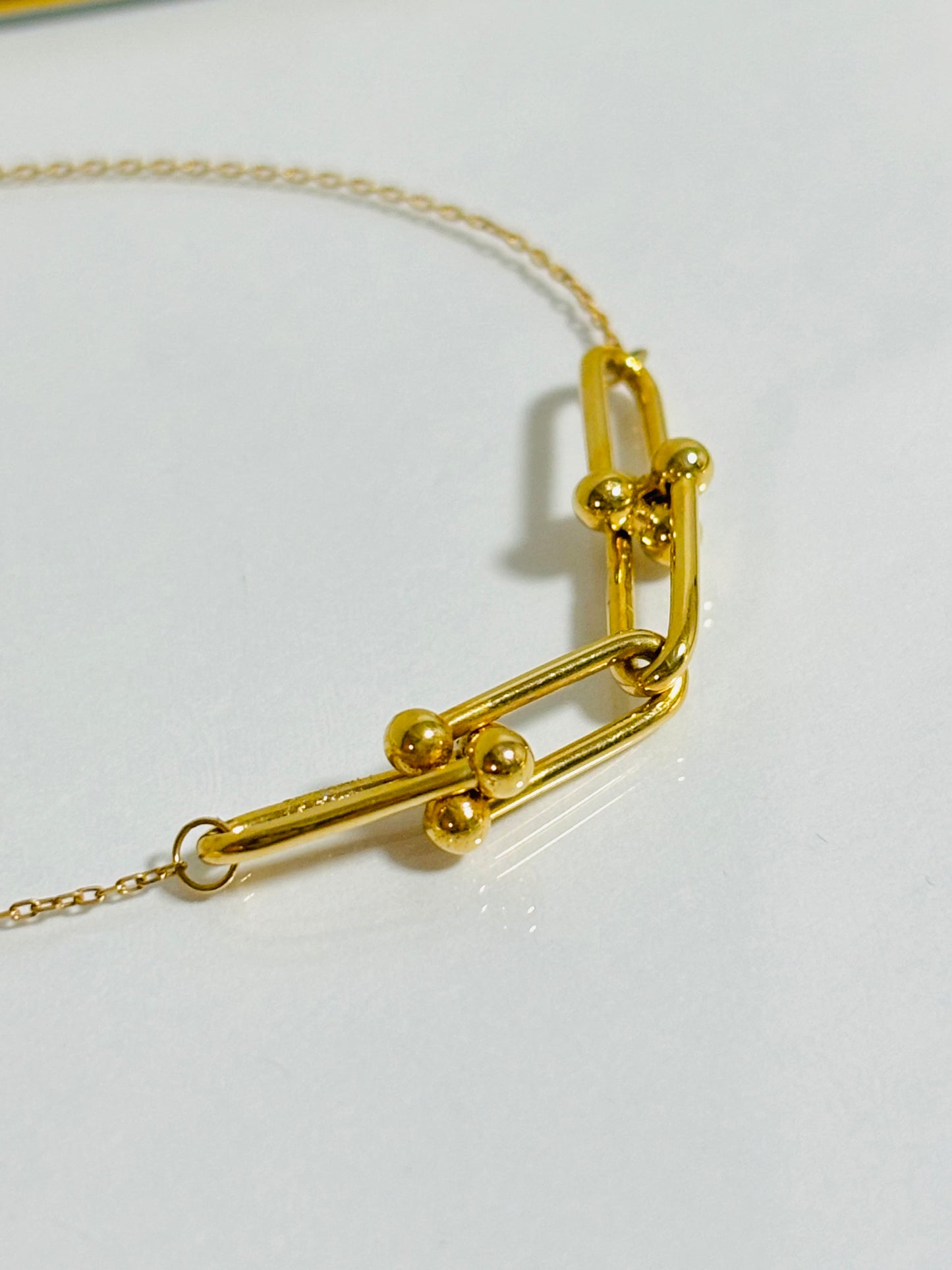 18K Gold Hardware and Link Combination Bracelet