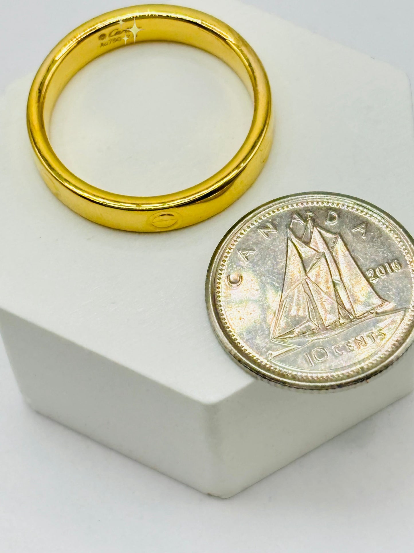 18K Gold Couple Ring
