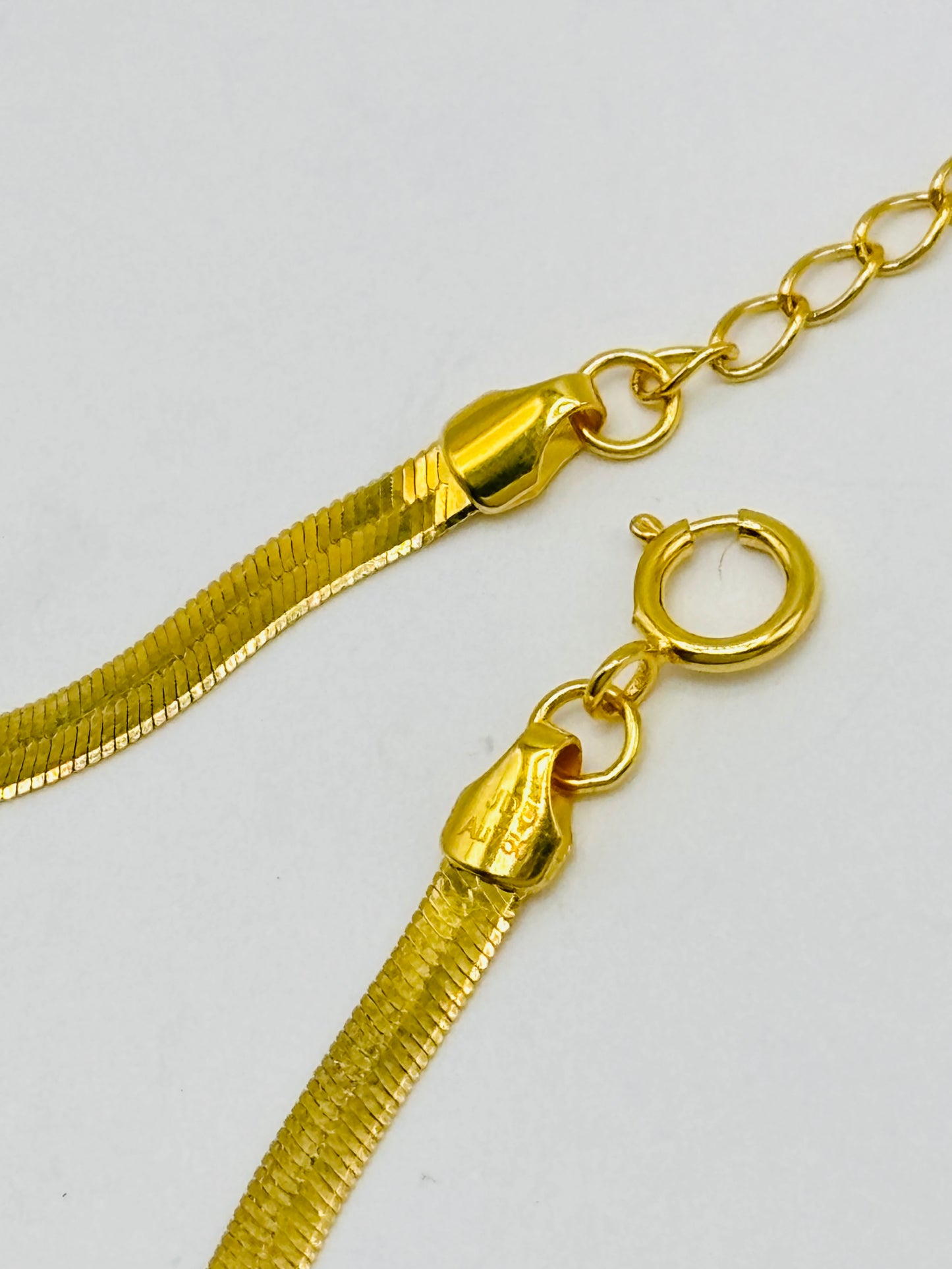 18K Gold Snake Flat Bracelet