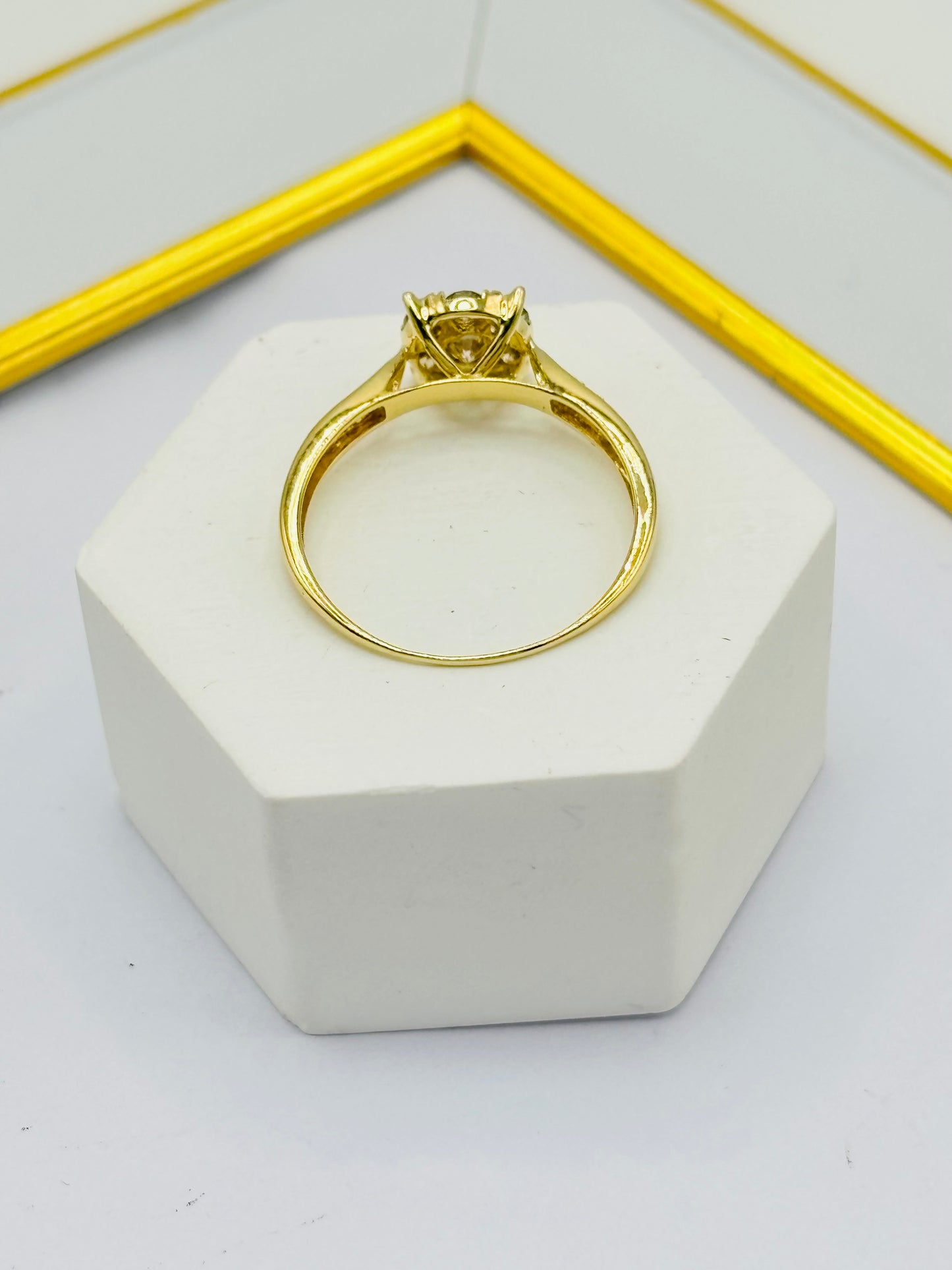 K18 Japan Gold Solitaire 0.50 carat Natural Diamond Ring