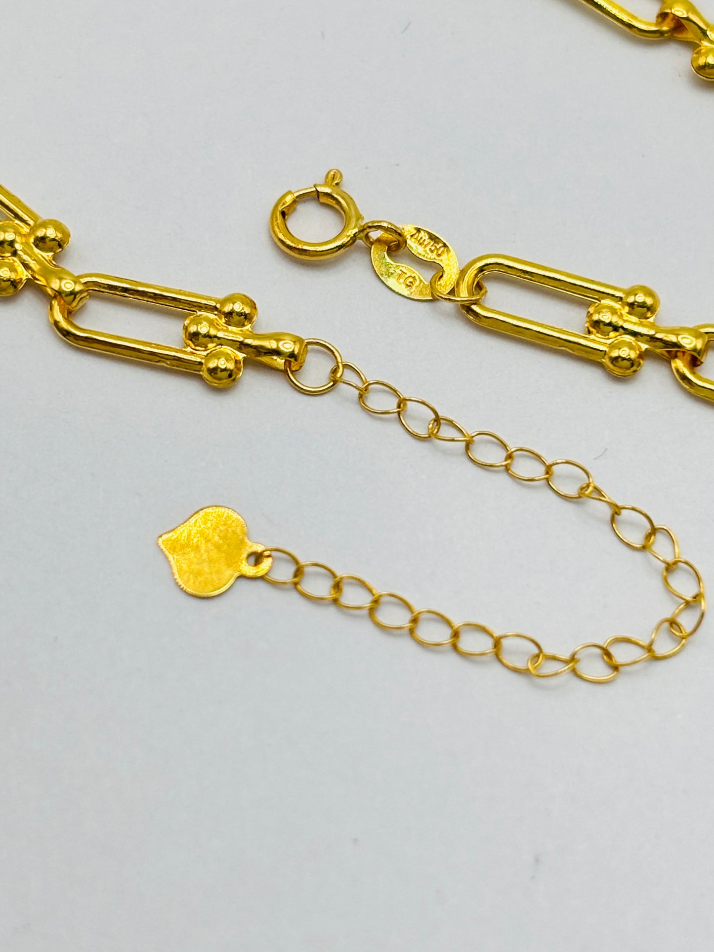18K Gold Flat Hardware Adjustable Necklace