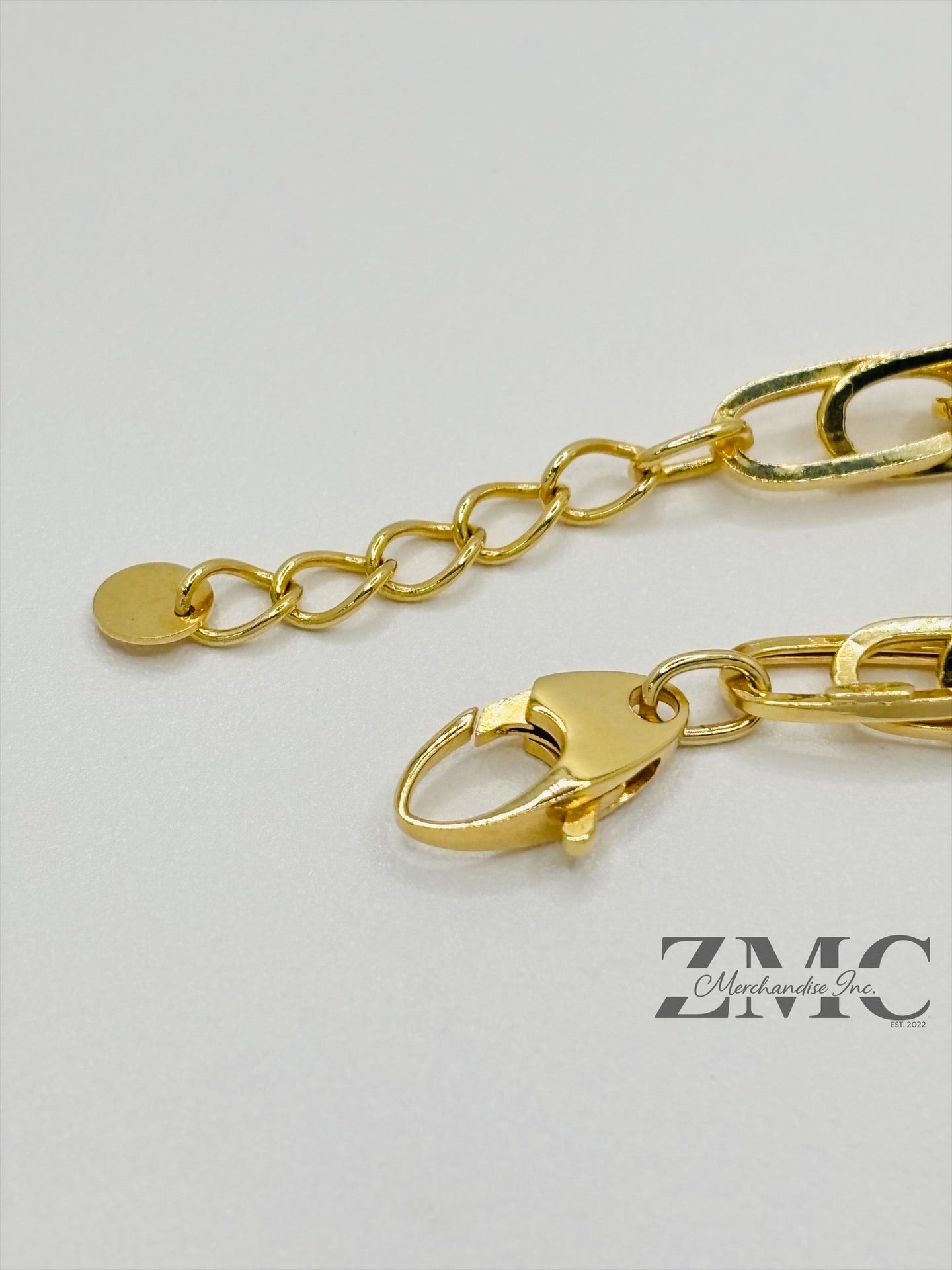 18K Gold Multi Paperclip Bracelet