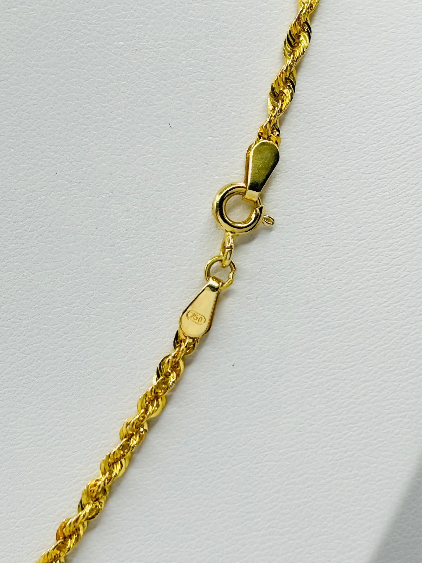 18K Gold Rope Necklace