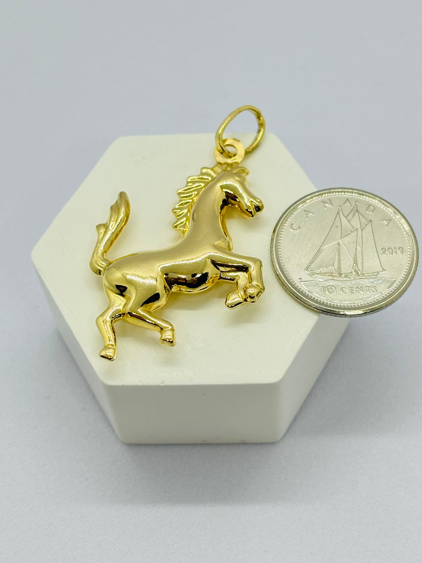 18K Gold Horse Pendant