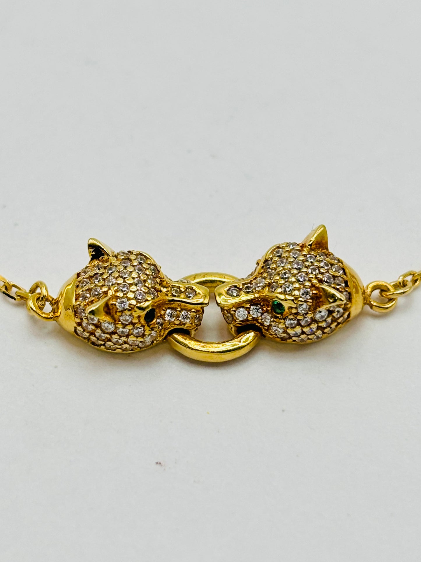 18K Gold Panther Bracelet