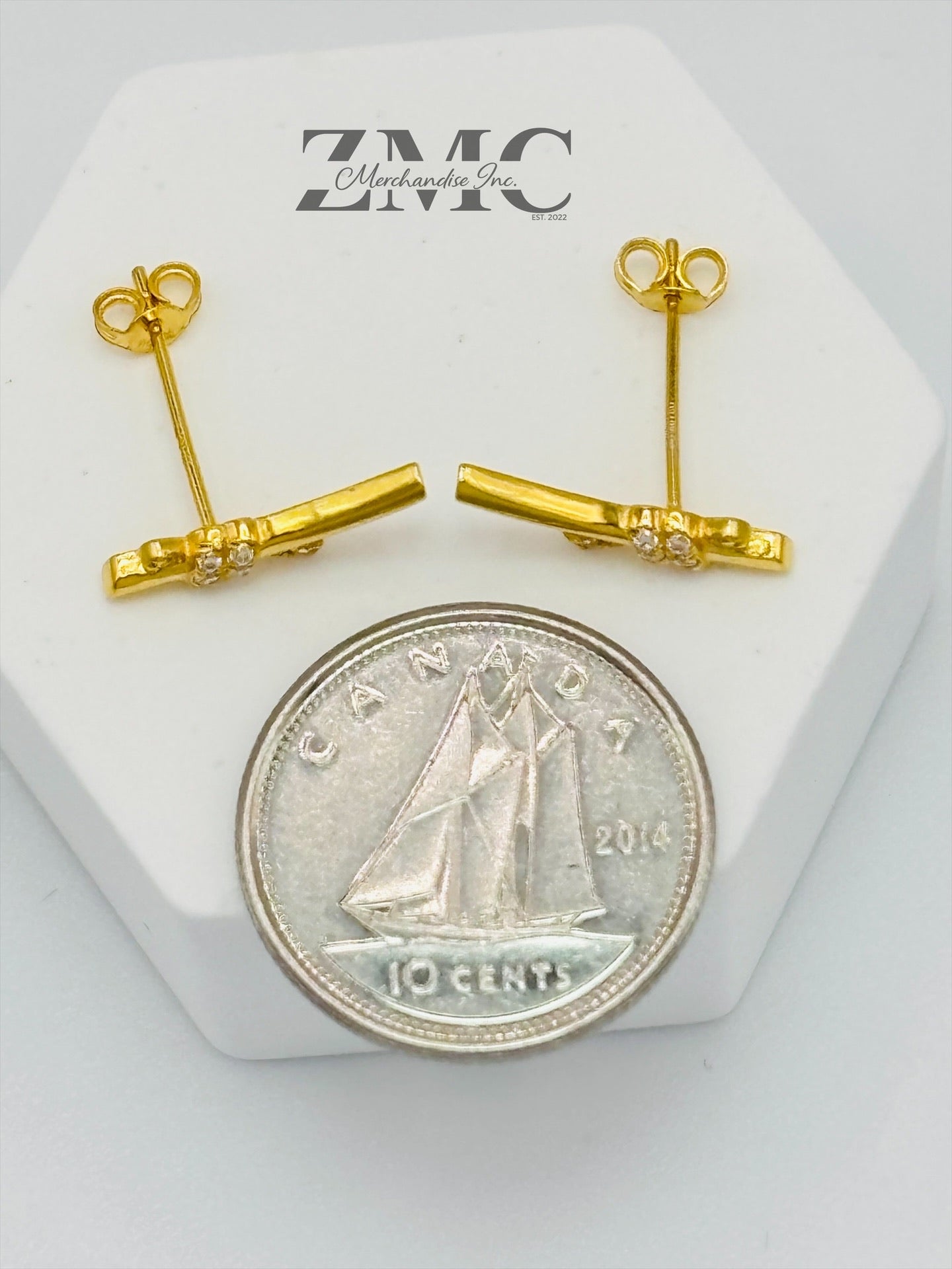 18K Gold Knot Earrings