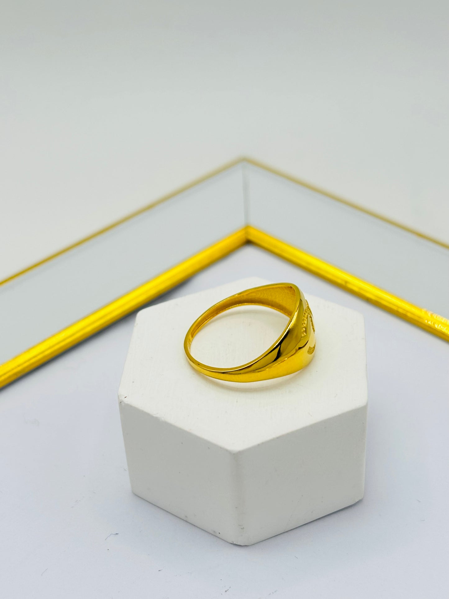 18K Gold Medium Dome Ring