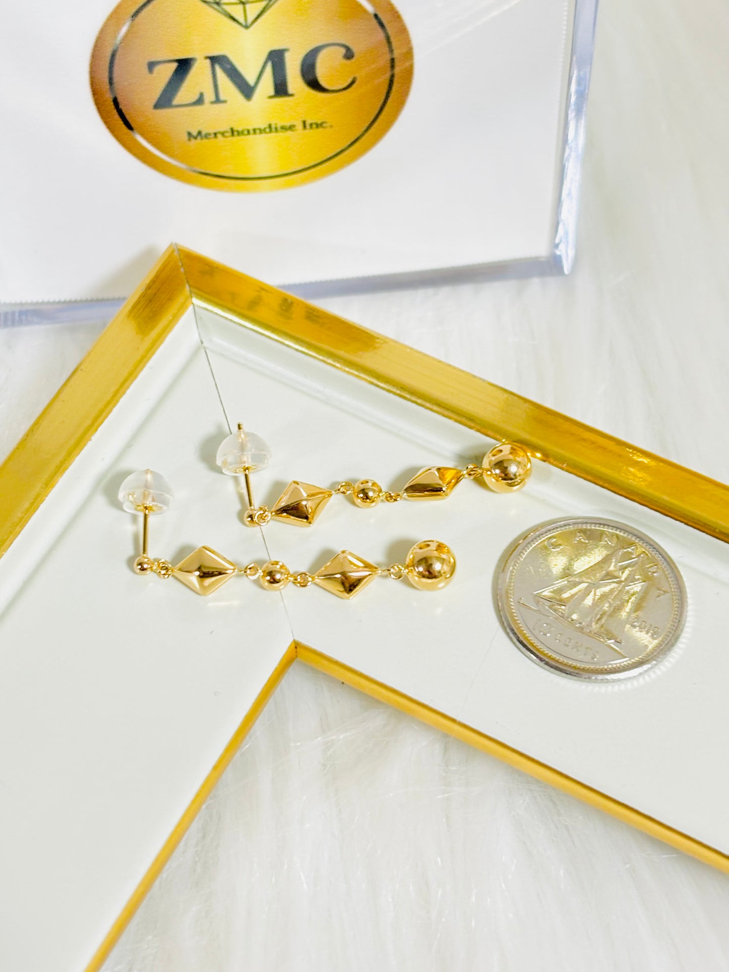 K18 Japan Dangling Earrings