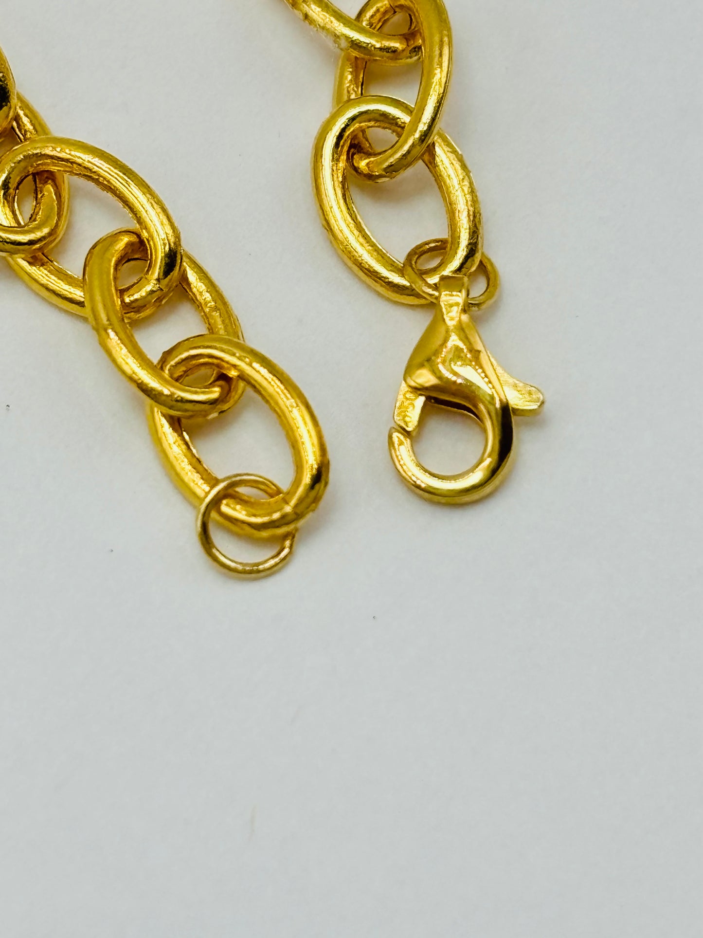 18K Gold with Heart Charm Bracelet