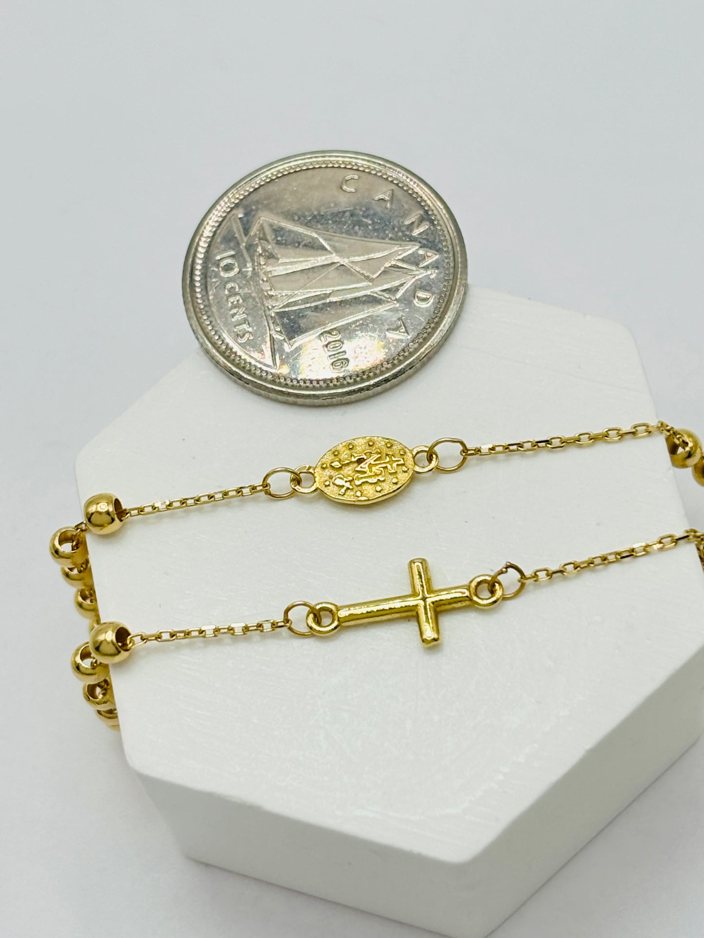 K18 Japan Gold Rosary Necklace