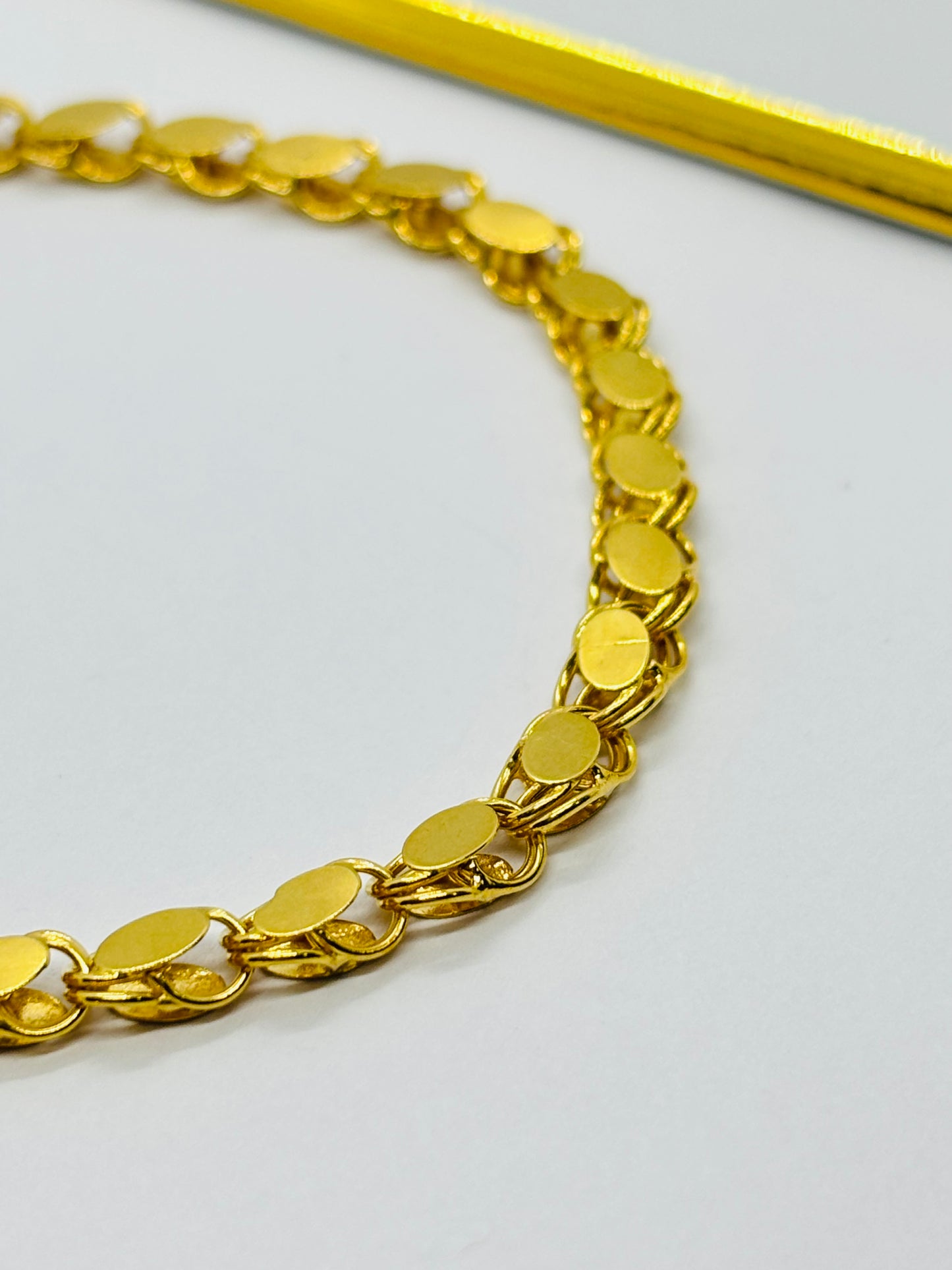 18K Gold Damascus Bracelet 5mm width