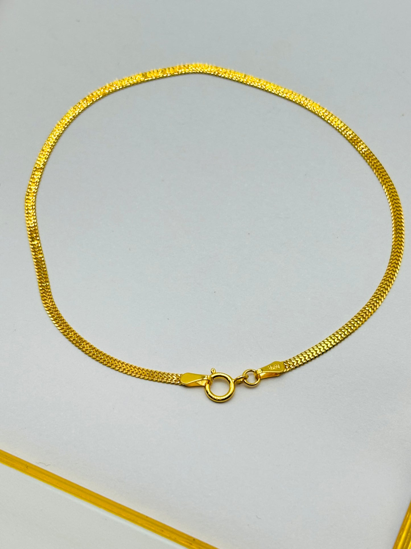 18K Gold Flat Bracelet