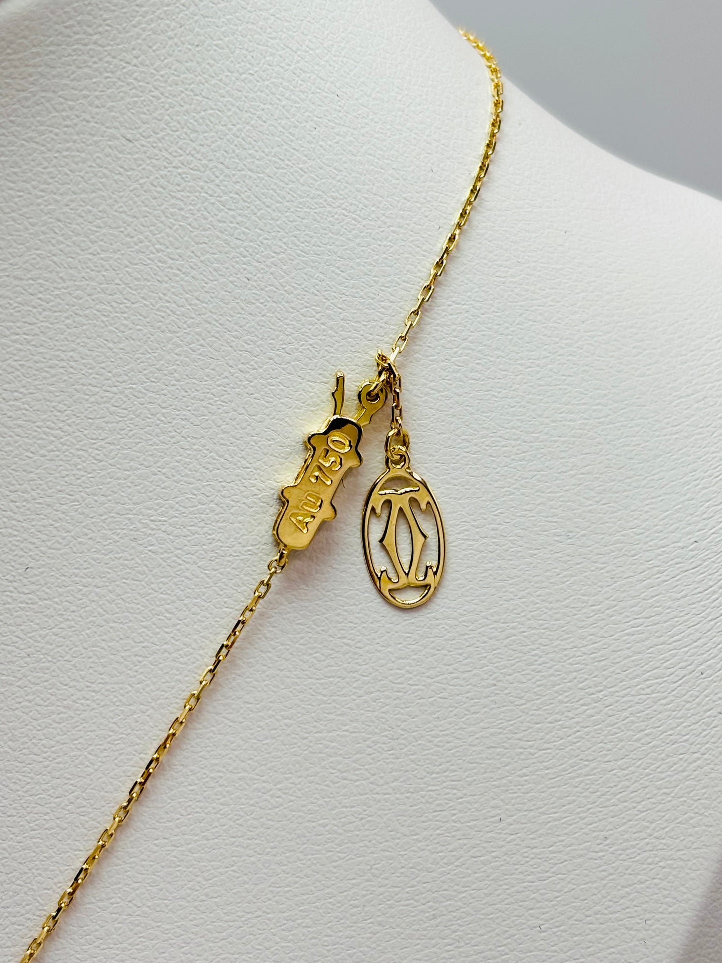 18K Gold Attached Big Panther Necklace