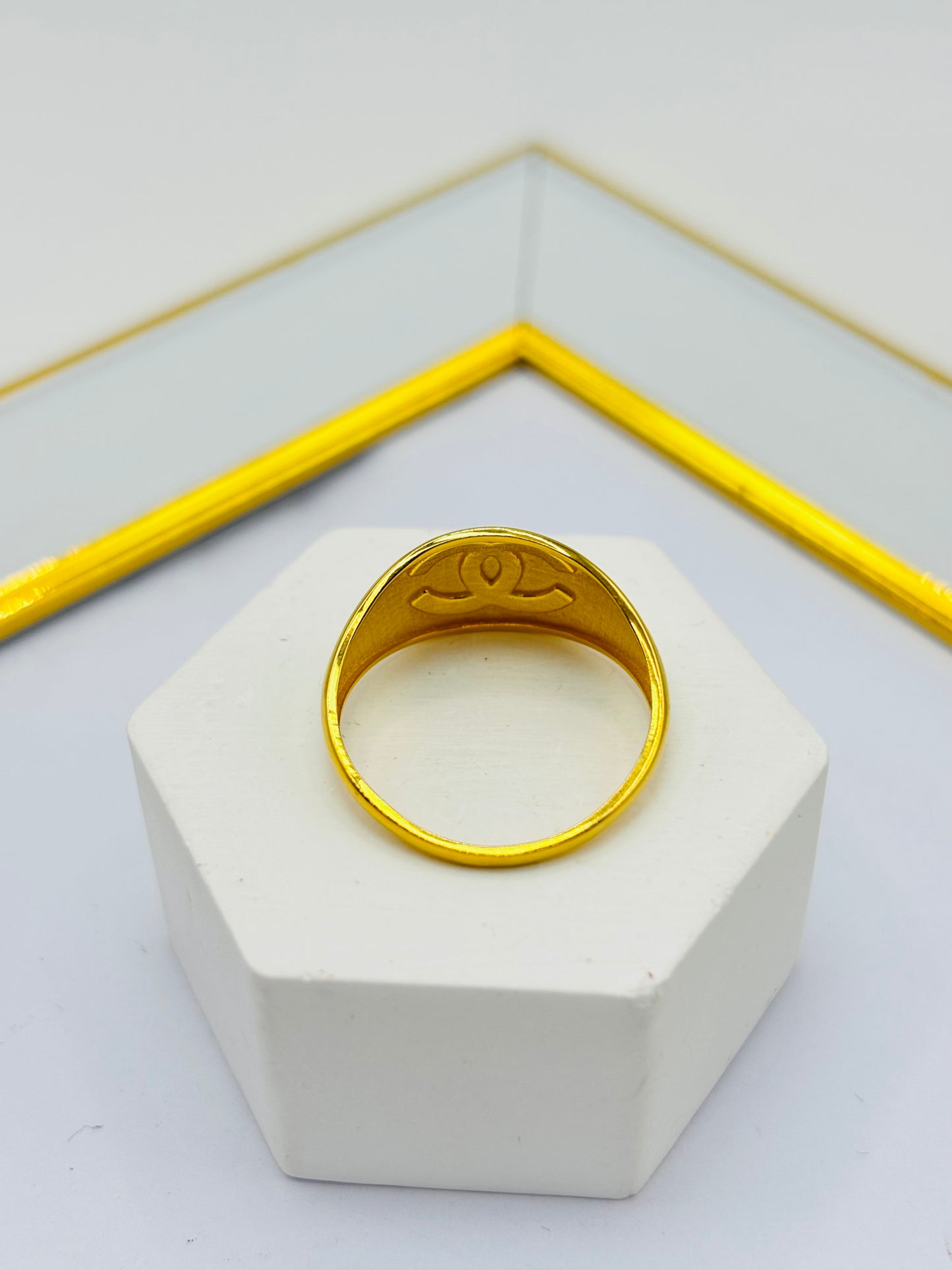 18K Gold Medium Dome Ring