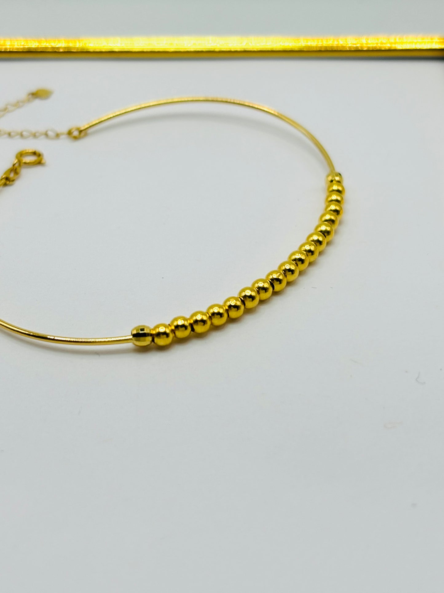 18K Gold Bubble Bangle