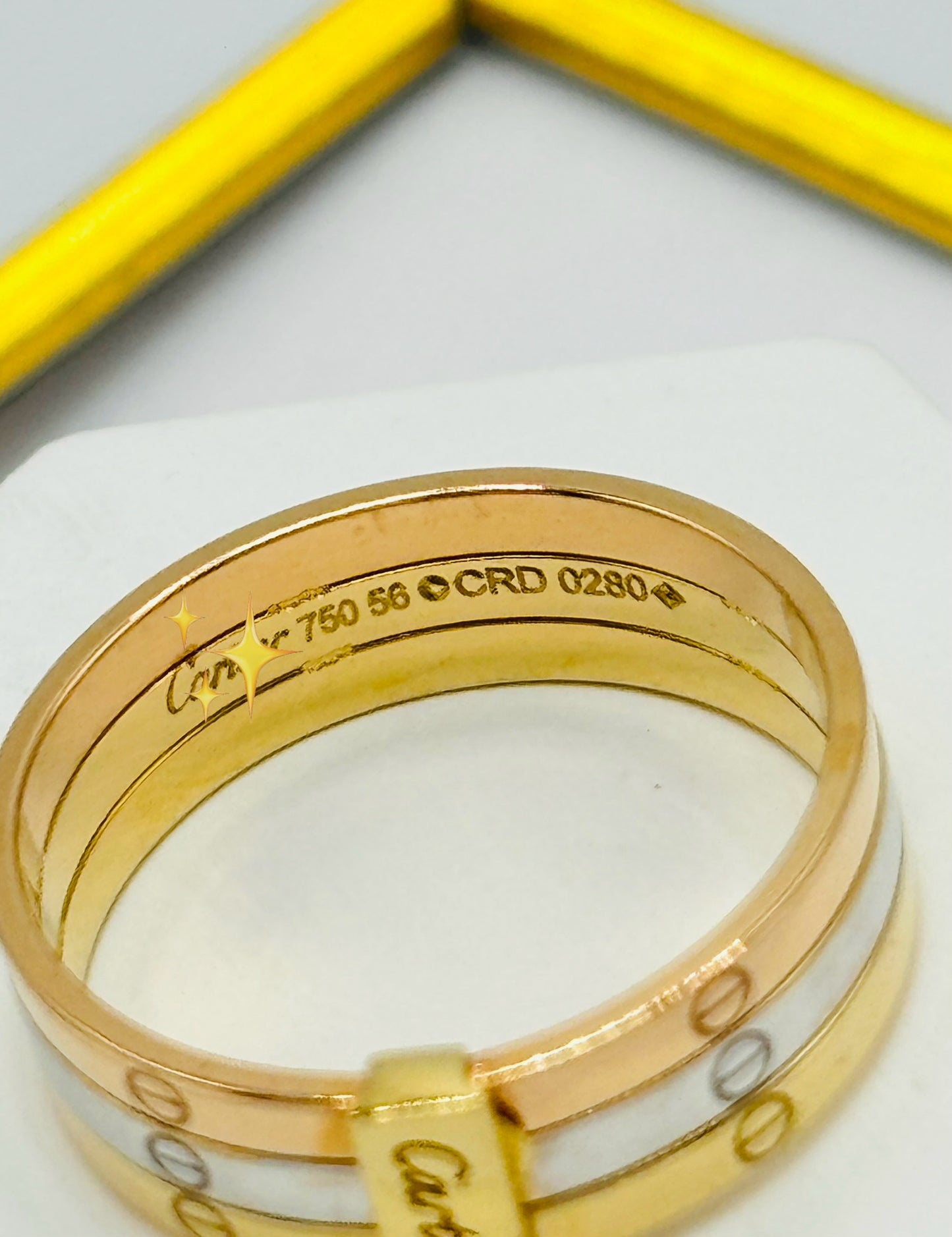 18K Gold Tri-color Ring (Please Read the Description)