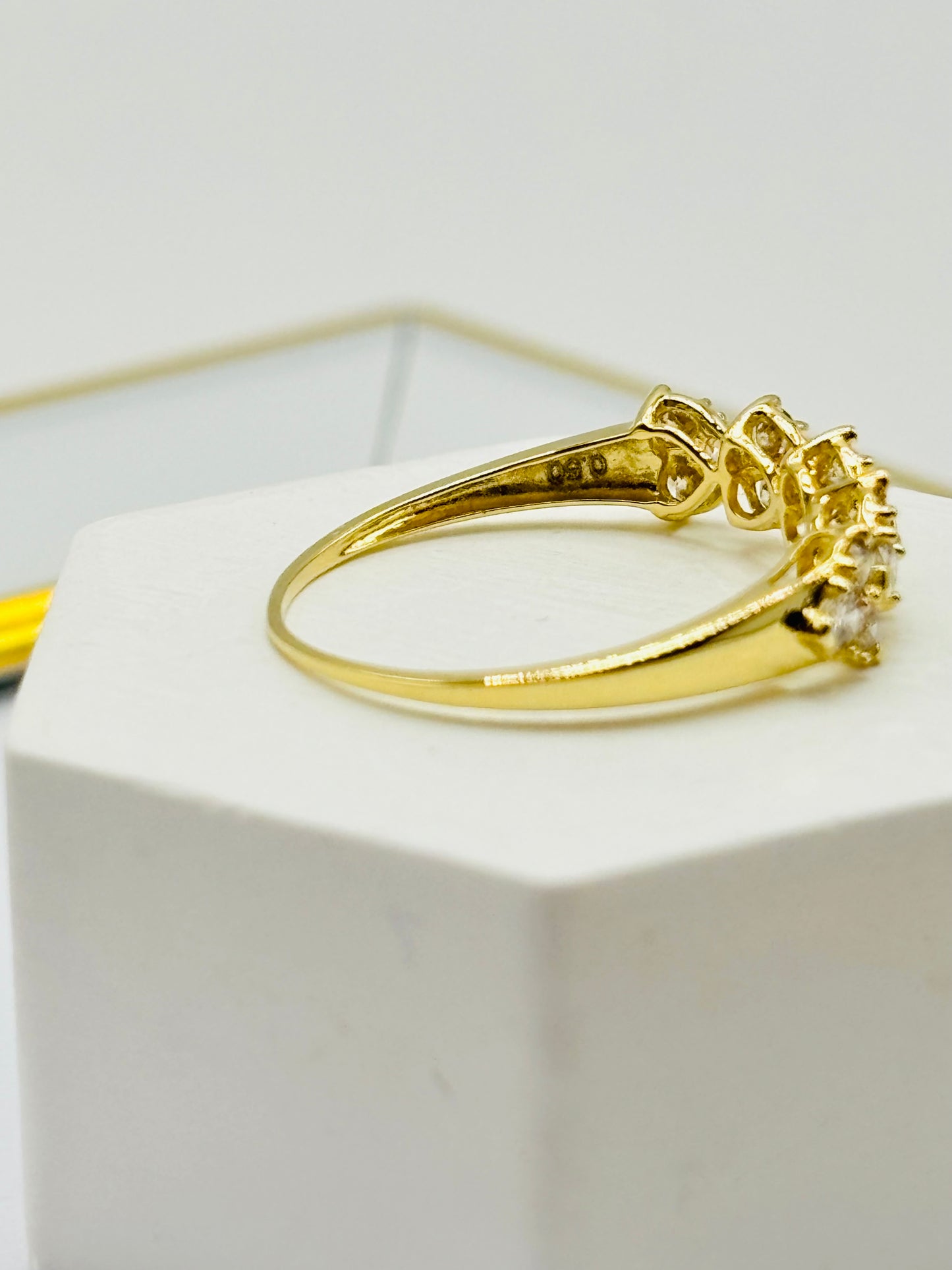 K18 Japan Gold Heart Natural Diamond Ring 0.50 carat