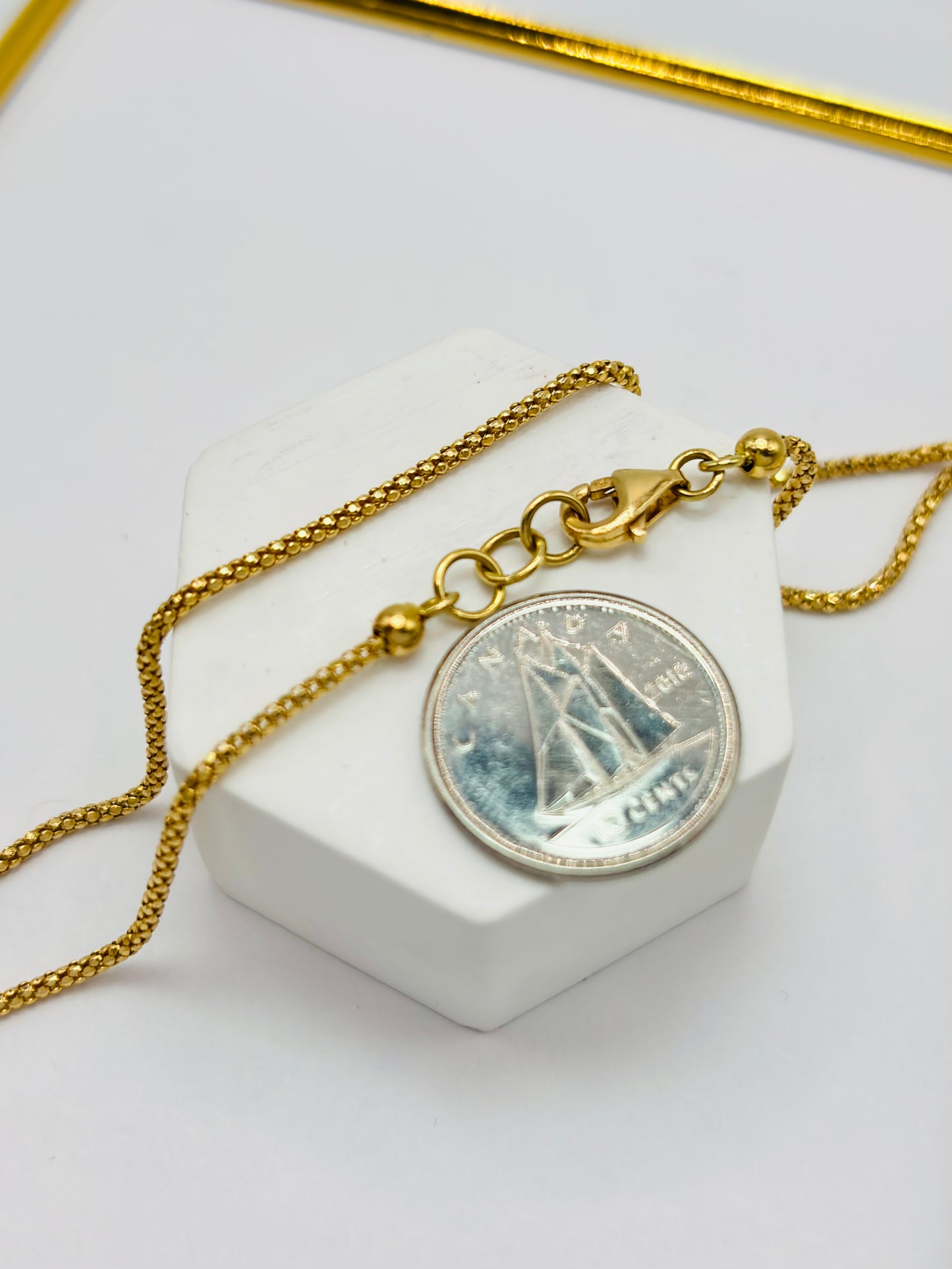 18K Gold Hanging Panther Necklace