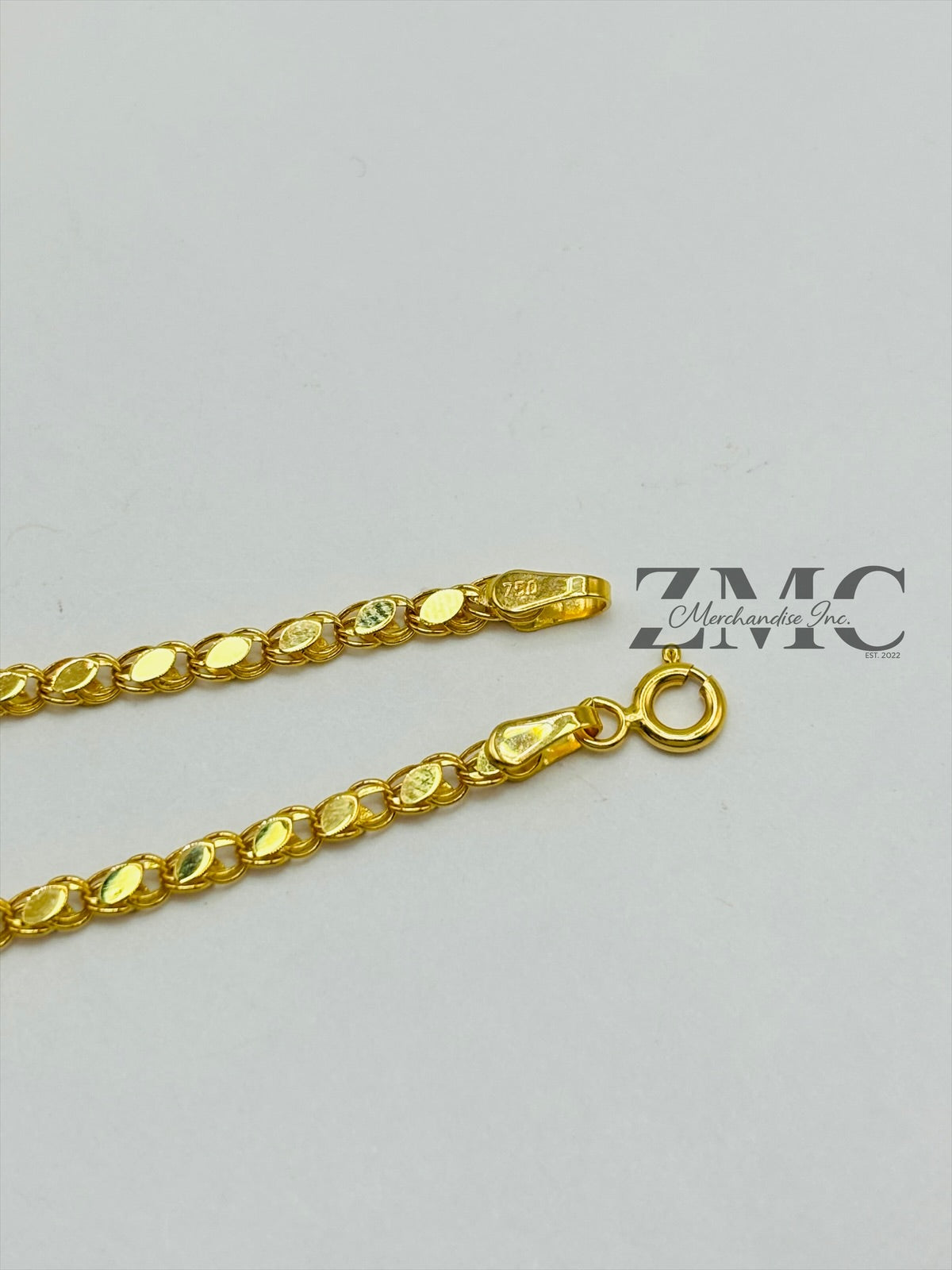 18K Gold Slim Damascus Bracelet