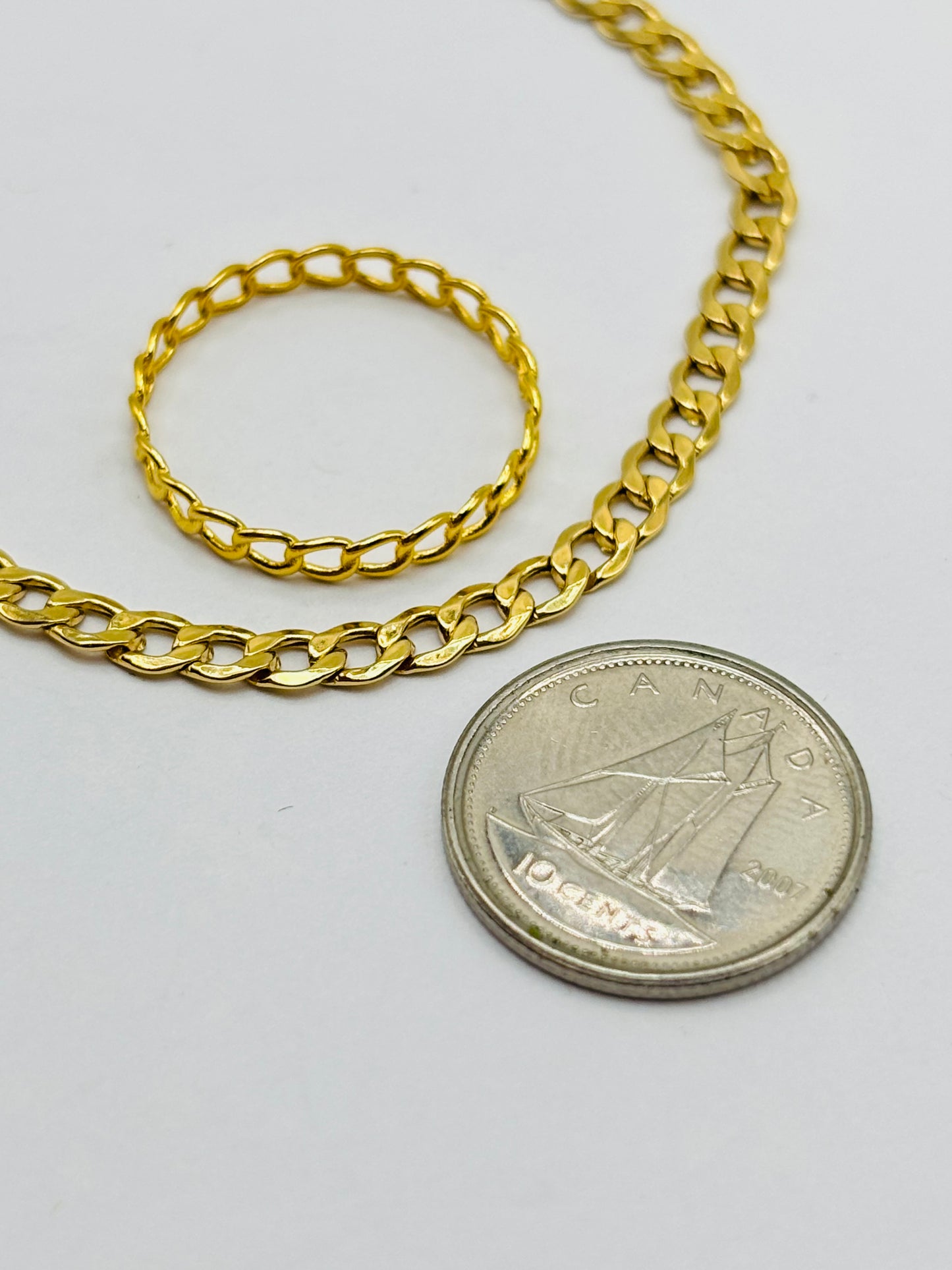 18K Gold Bracelet and Ring Set