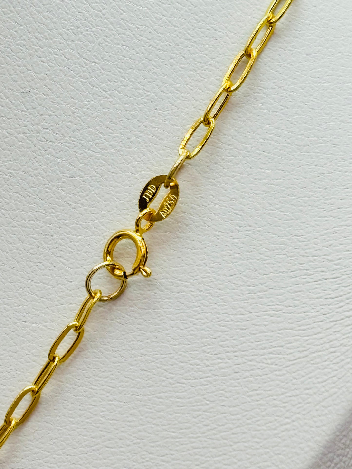 18K Gold Small Link Necklace