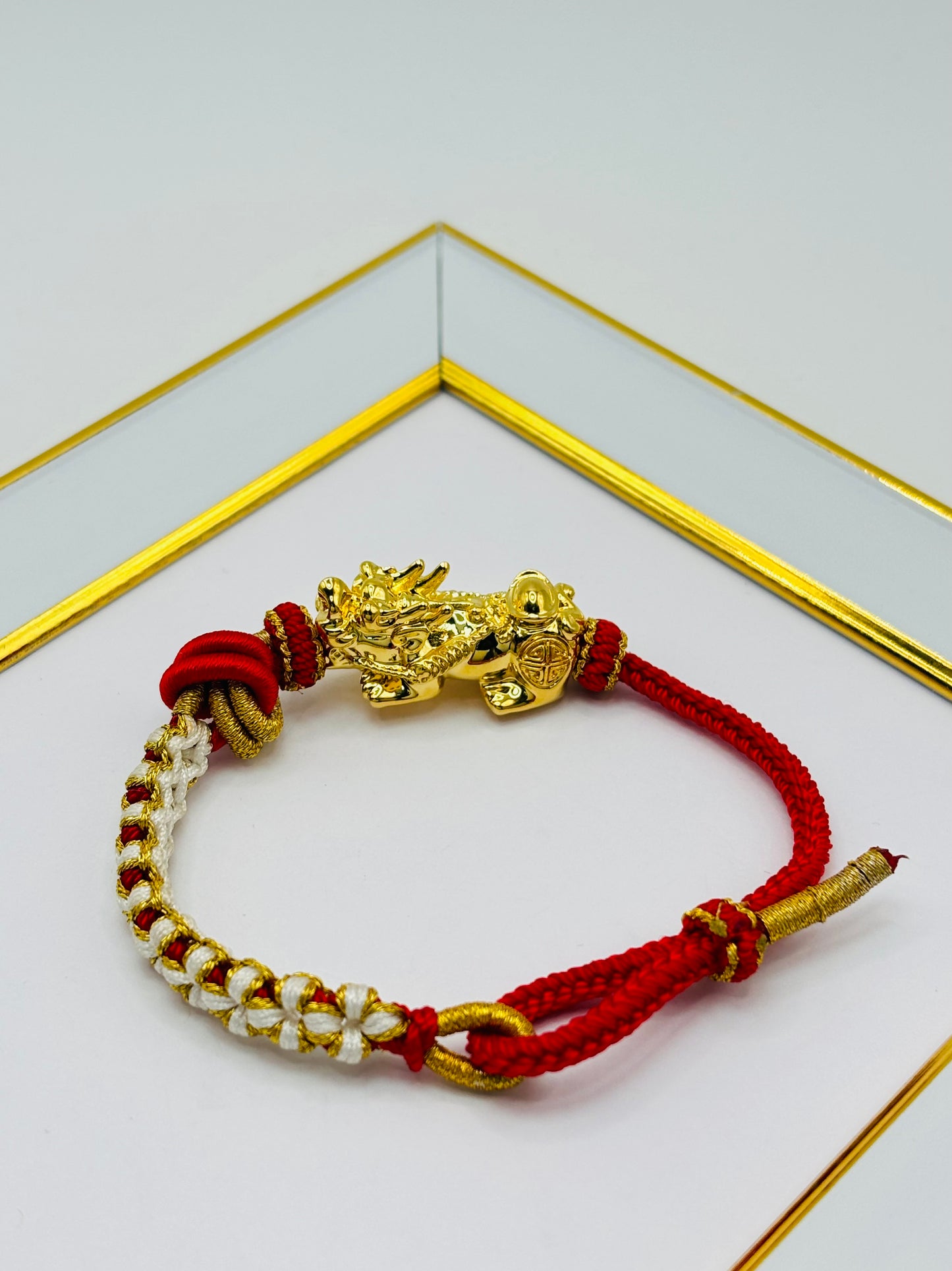 18K Gold Lucky Piyao/ Pi Xiu Bracelet ( Hollow Empty Inside) XXL