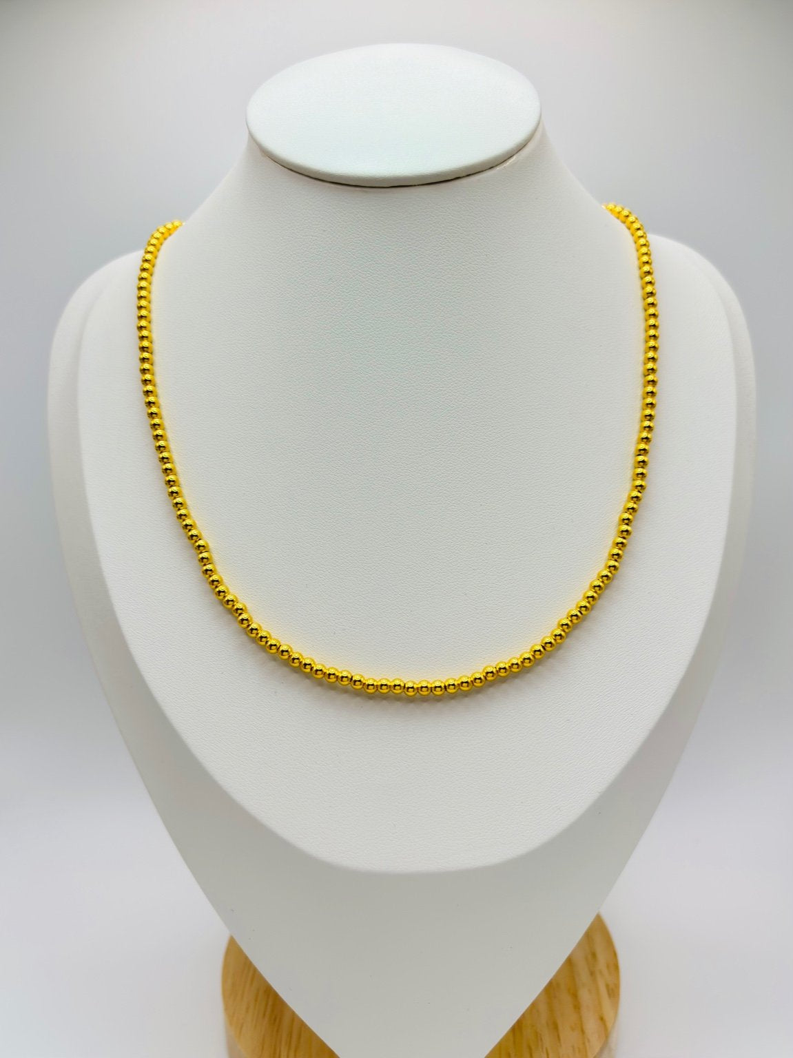 18K Gold Bubble Necklace