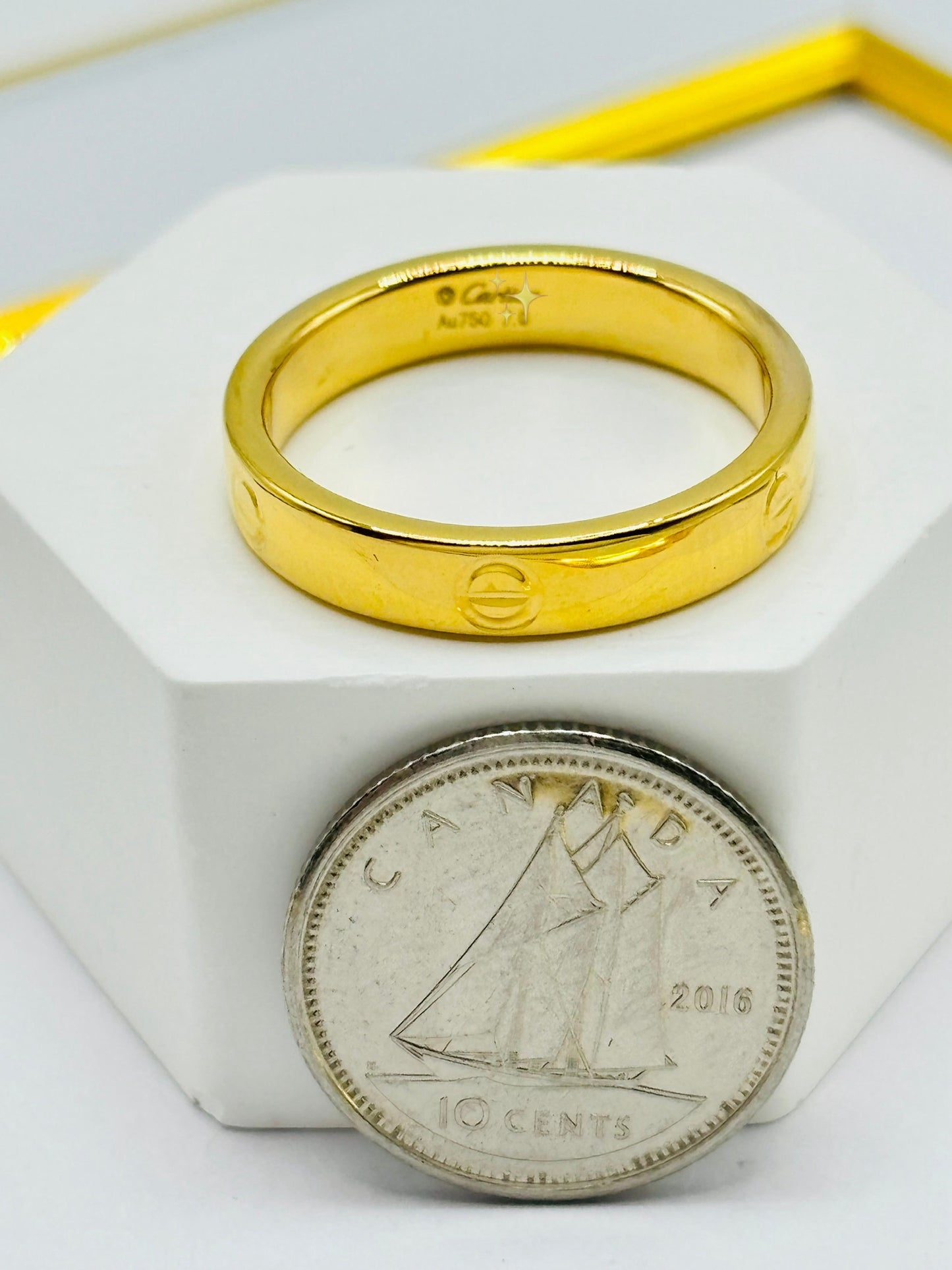 18K Gold Couple Ring