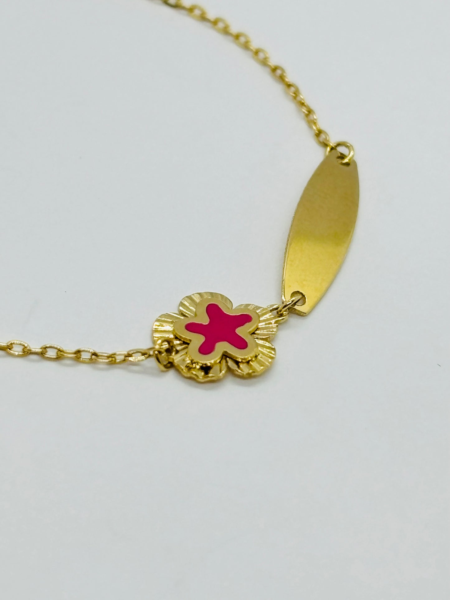 18K Gold Flower kids Bracelet