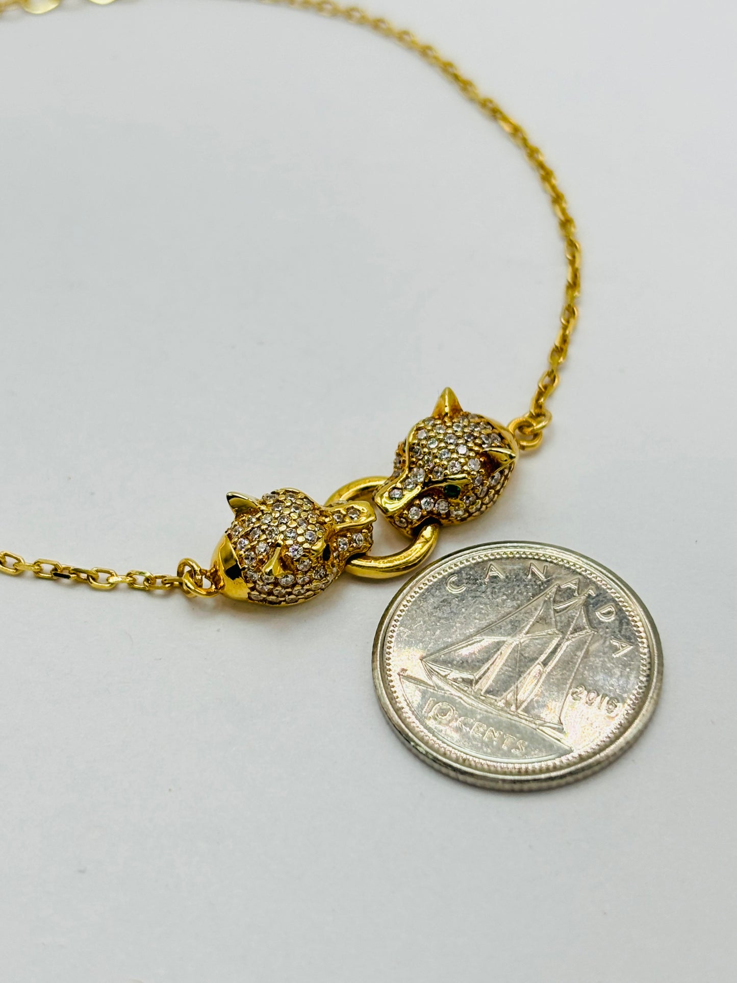 18K Gold Panther Bracelet