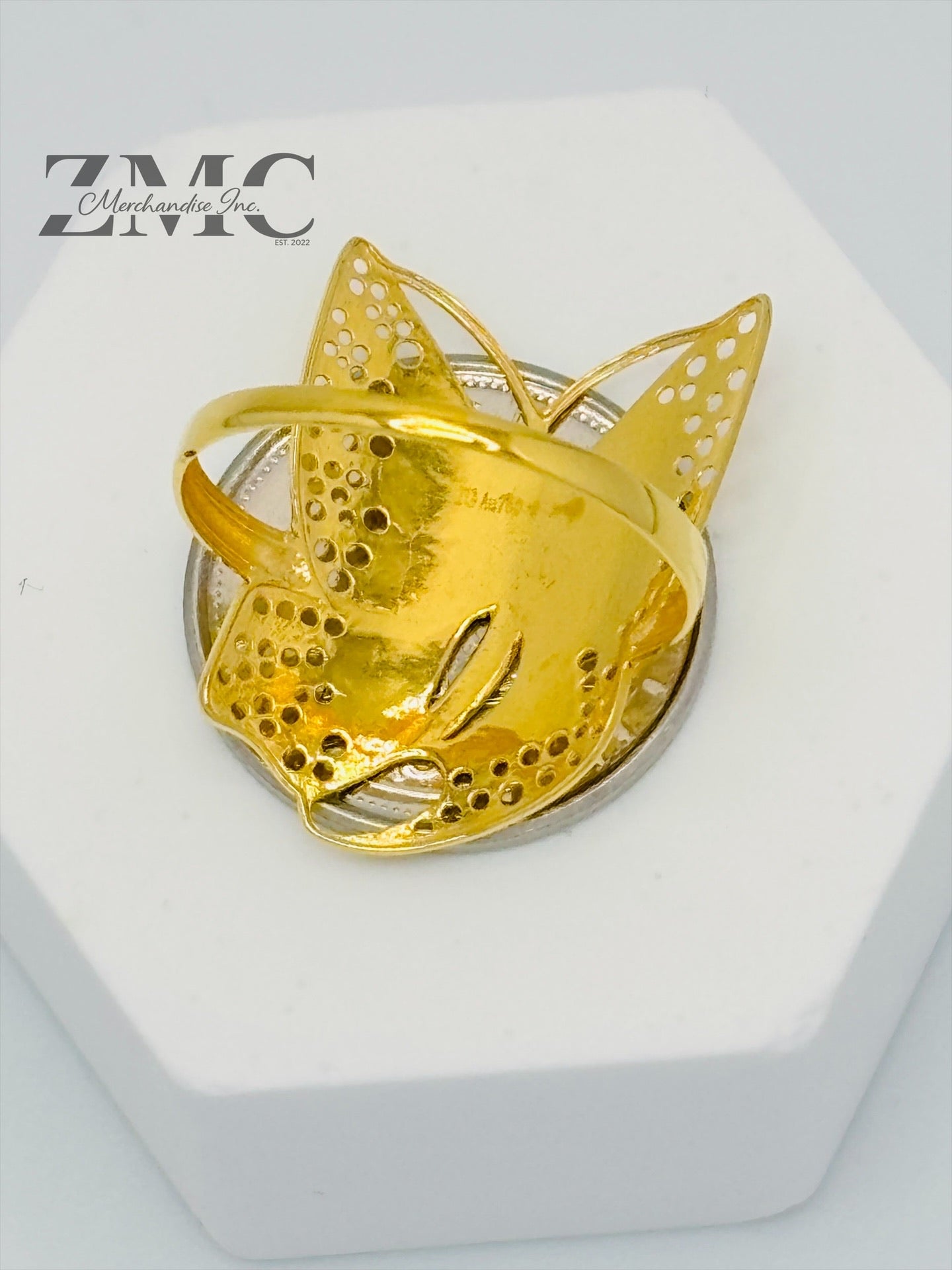 18K Gold Butterfly Ring