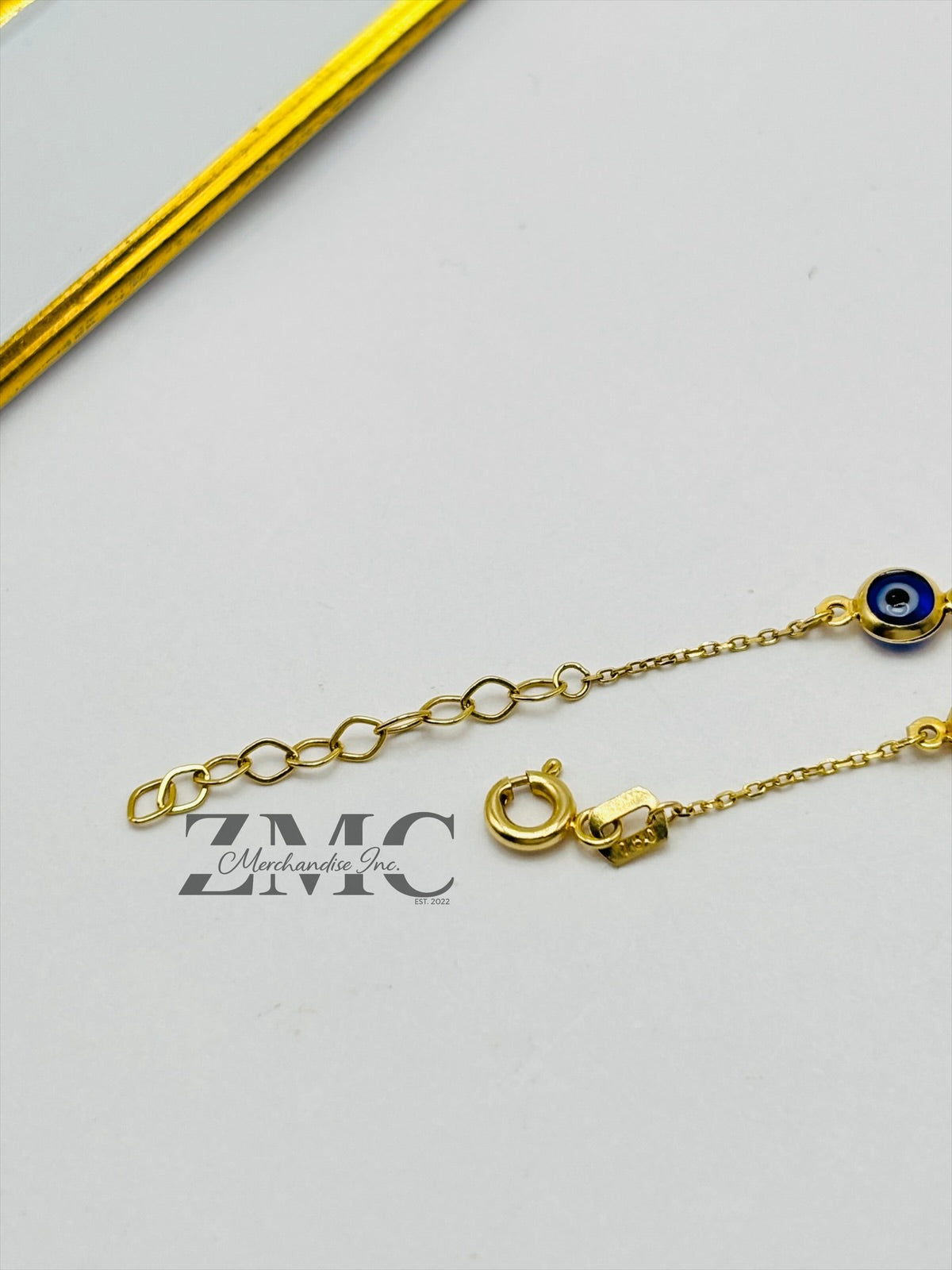 18K Gold Evil Eye Bracelet