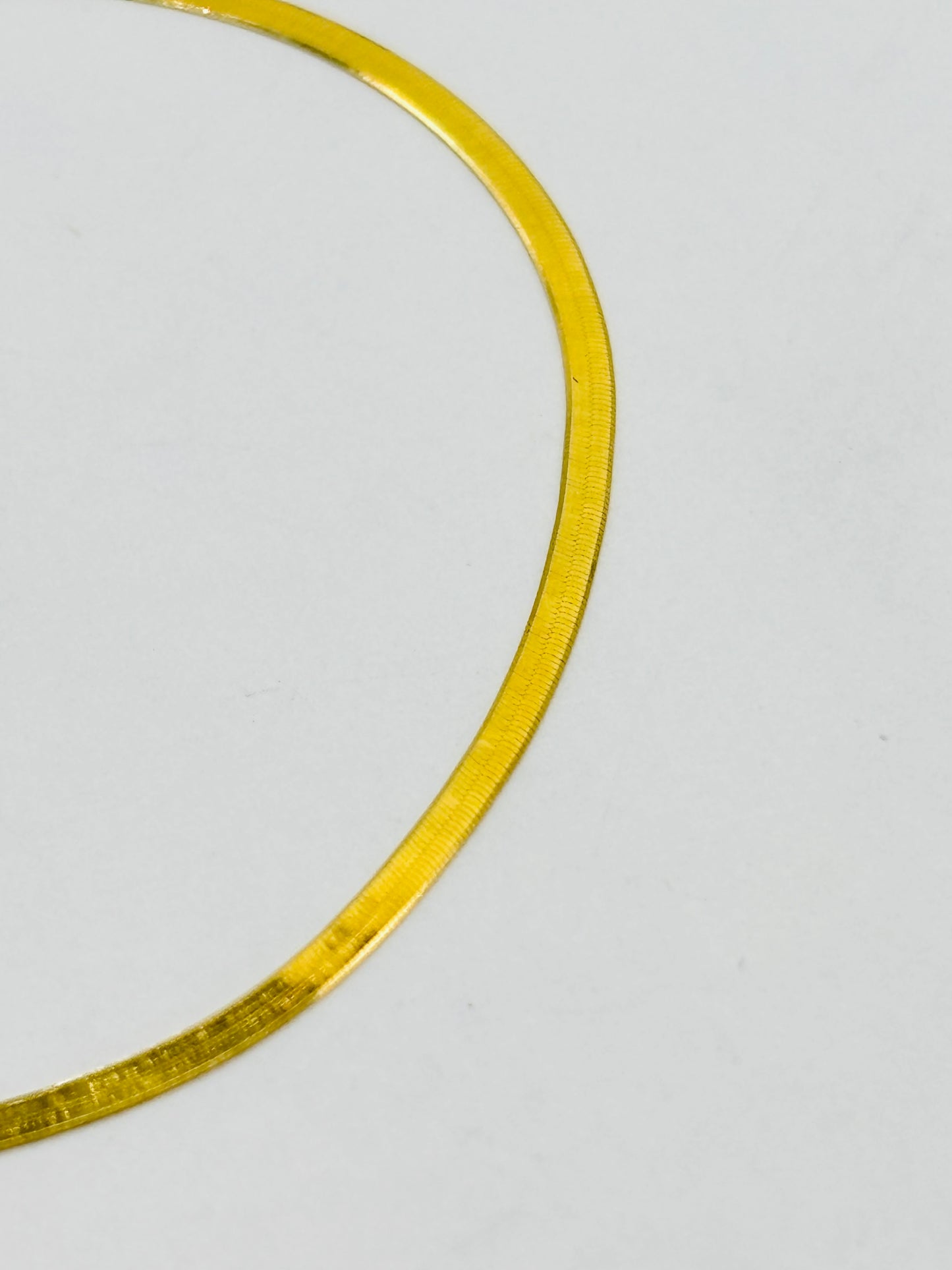 18K Gold Flat Snake Bracelet
