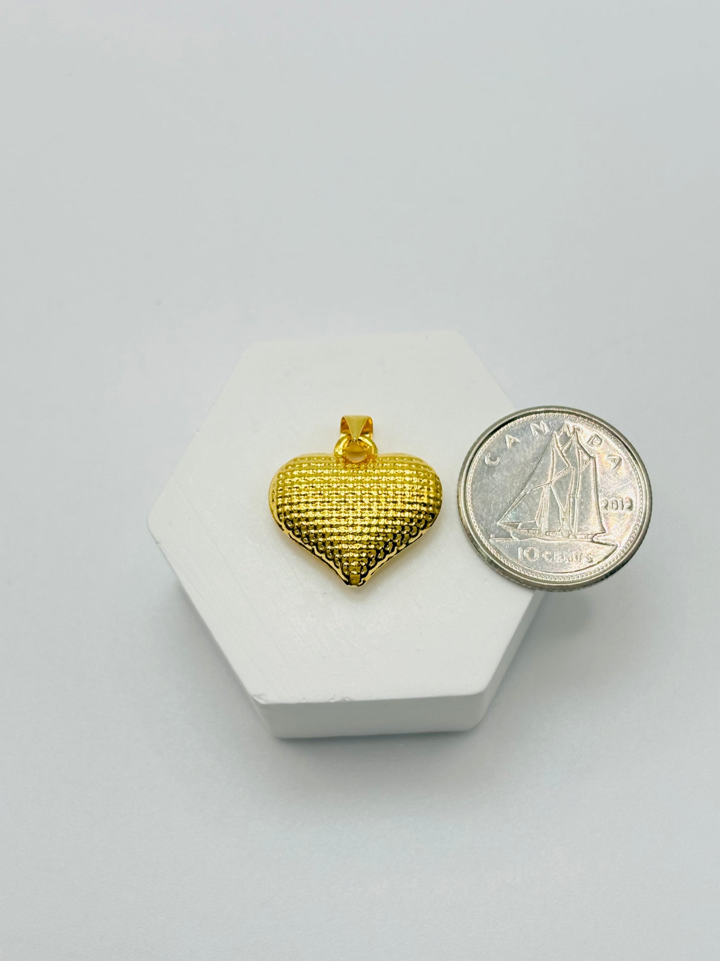 18K Gold Heart Pendant
