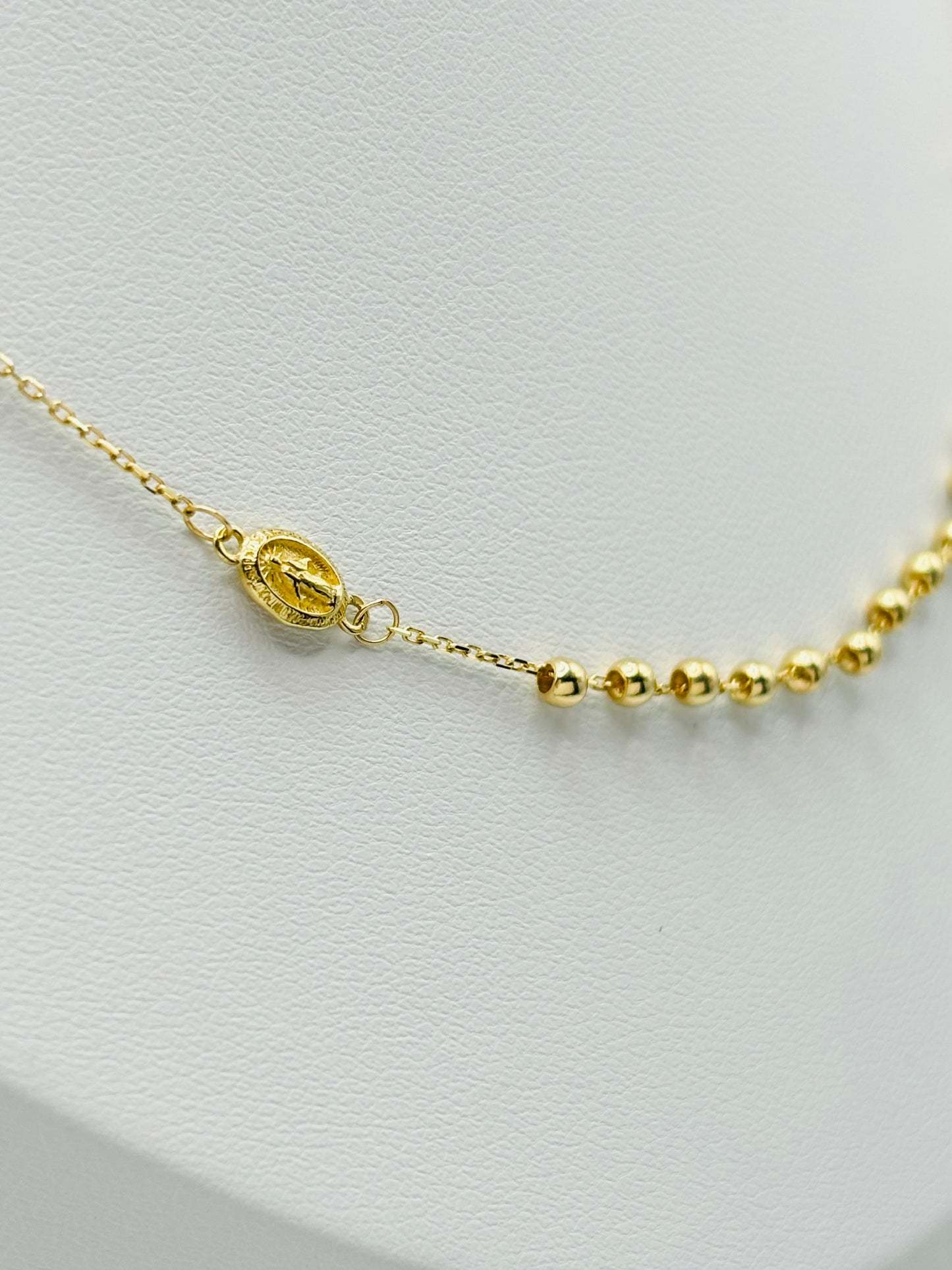 K18 Japan Gold Rosary Necklace