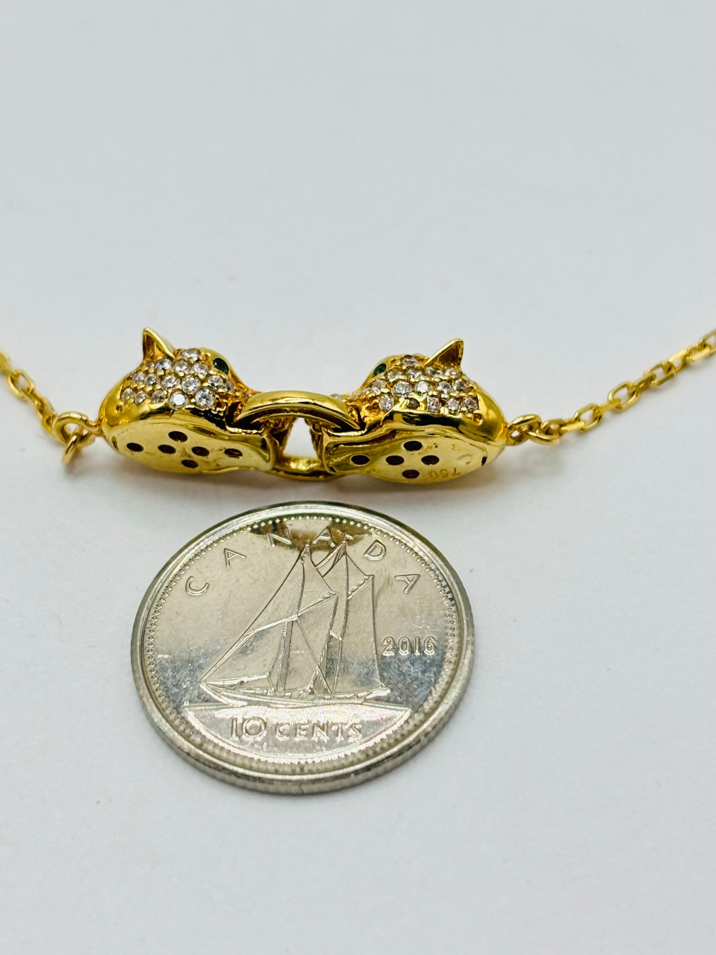 18K Gold Panther Bracelet