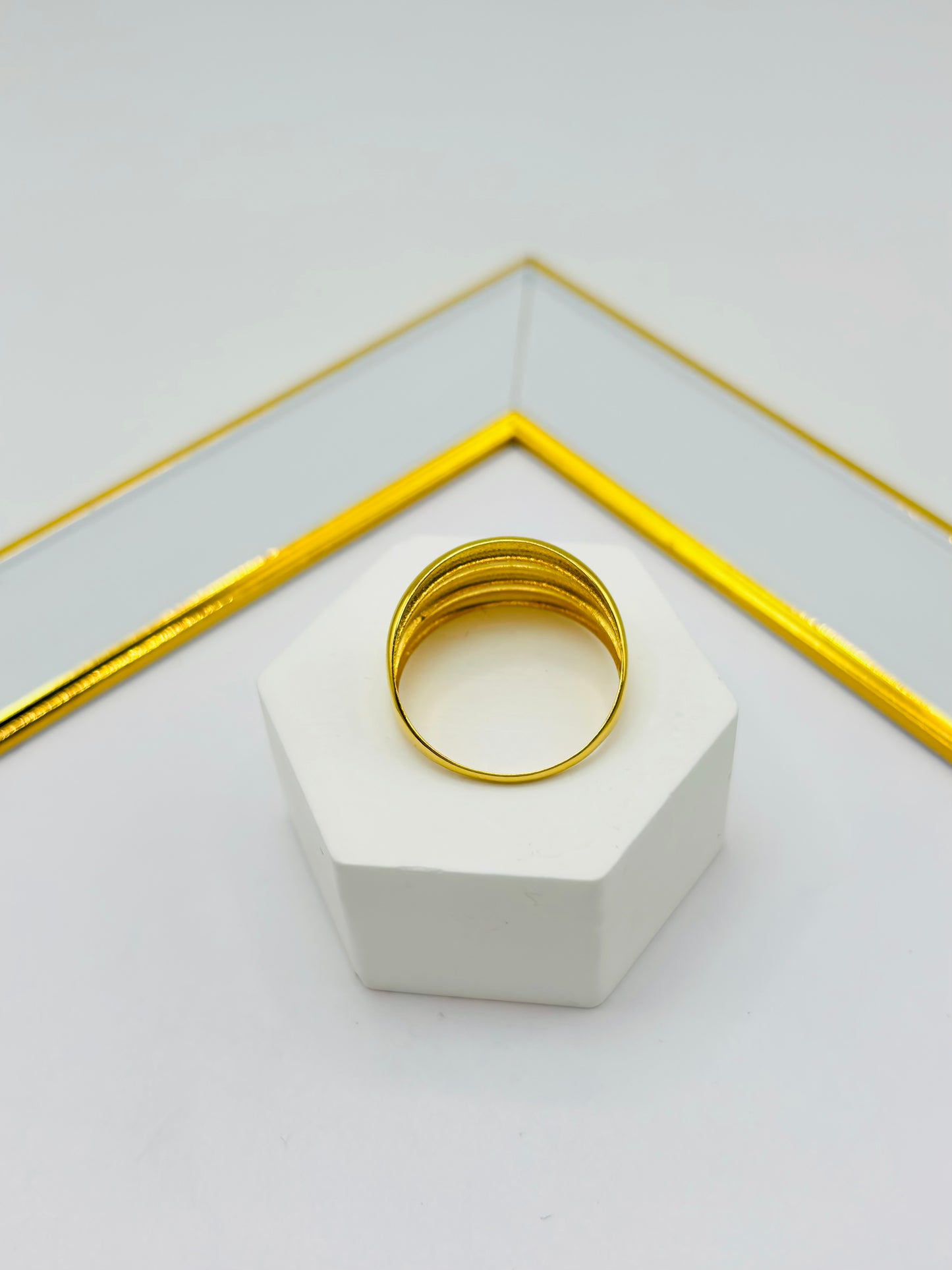 18K Gold 3 Layer Ring